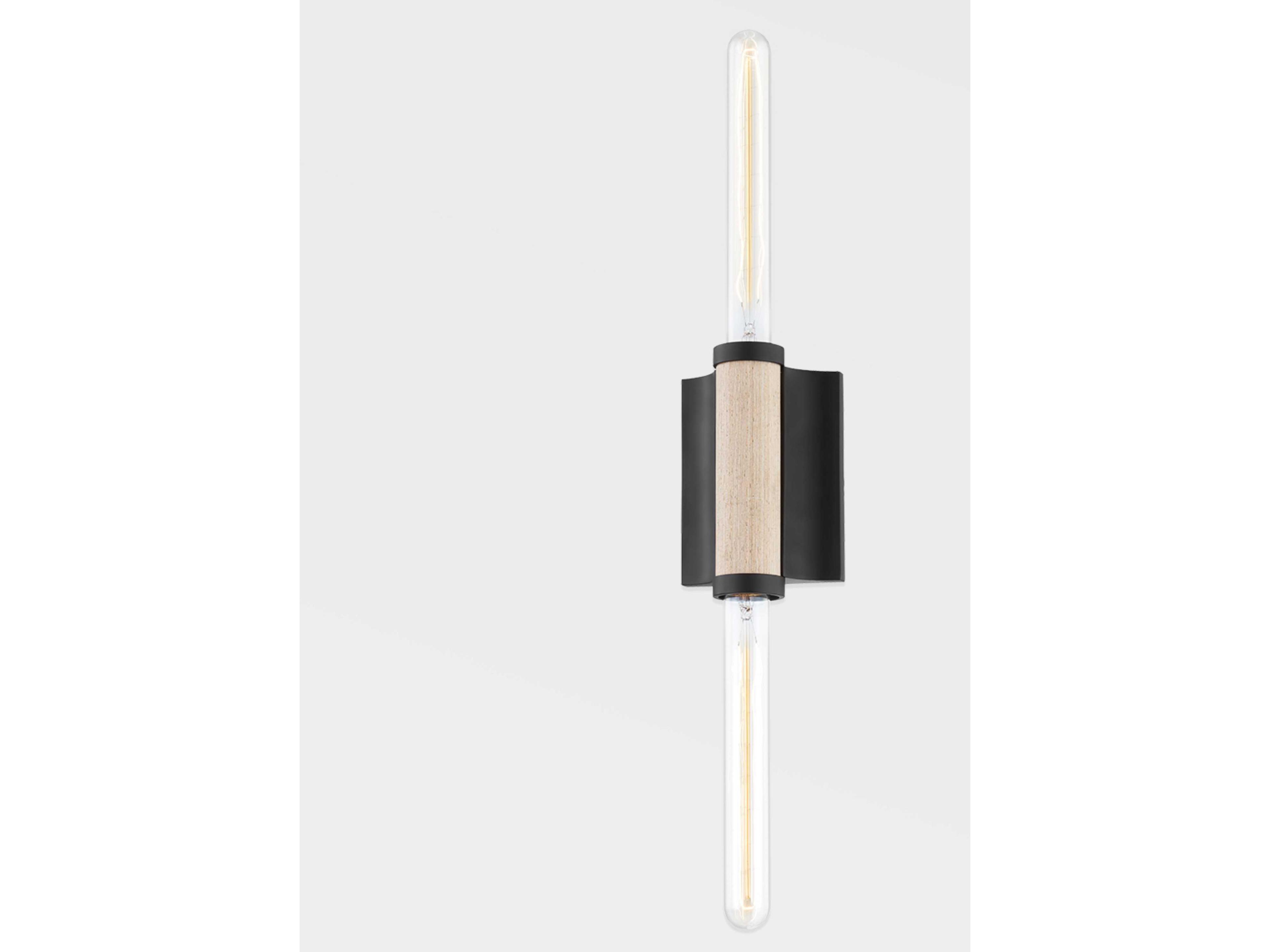 Troy Lighting Cruiz 2-Light Soft Black Wall Sconce