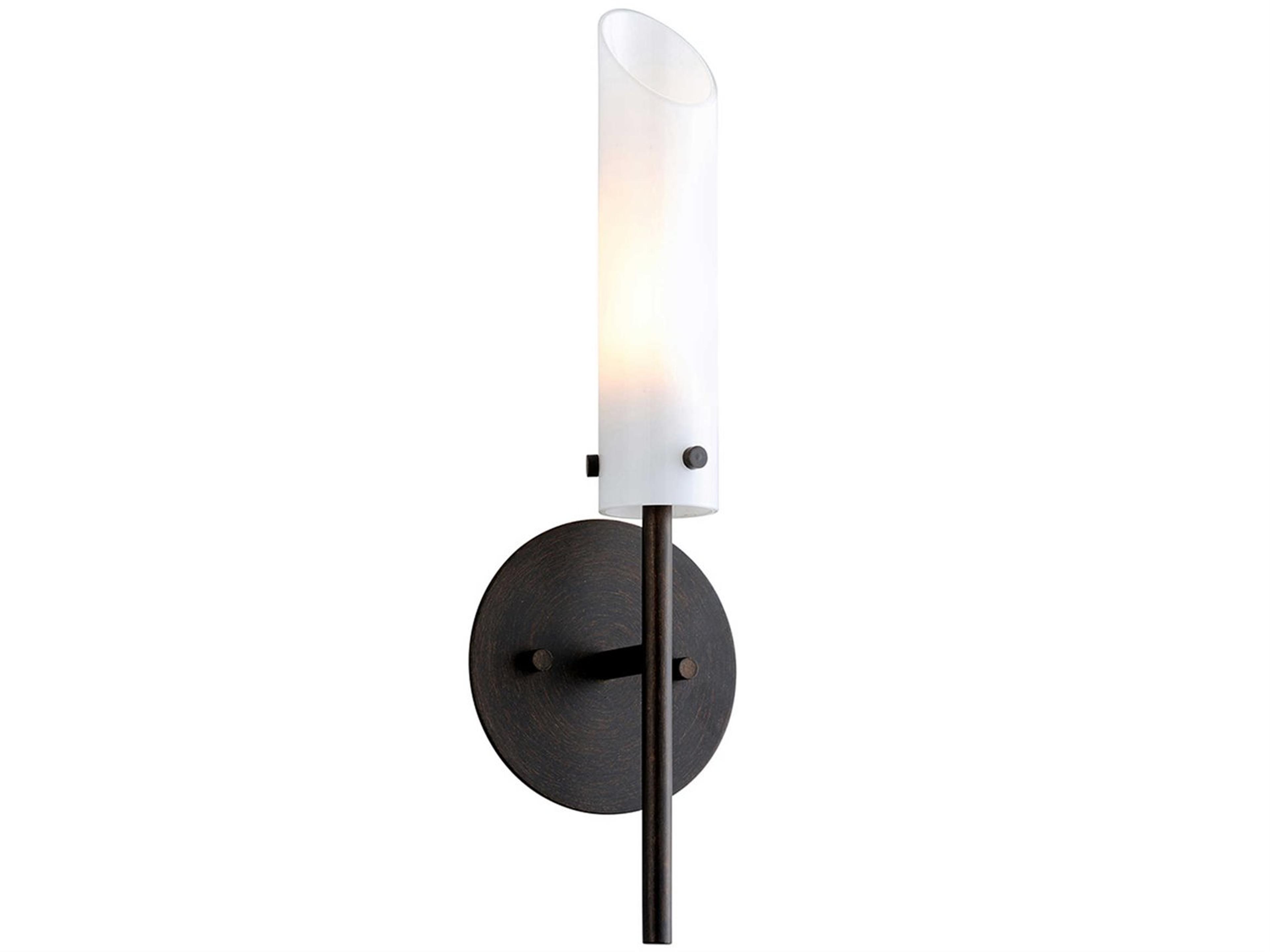 Troy Lighting High Line 1-Light Dark Bronze Glass Wall Sconce