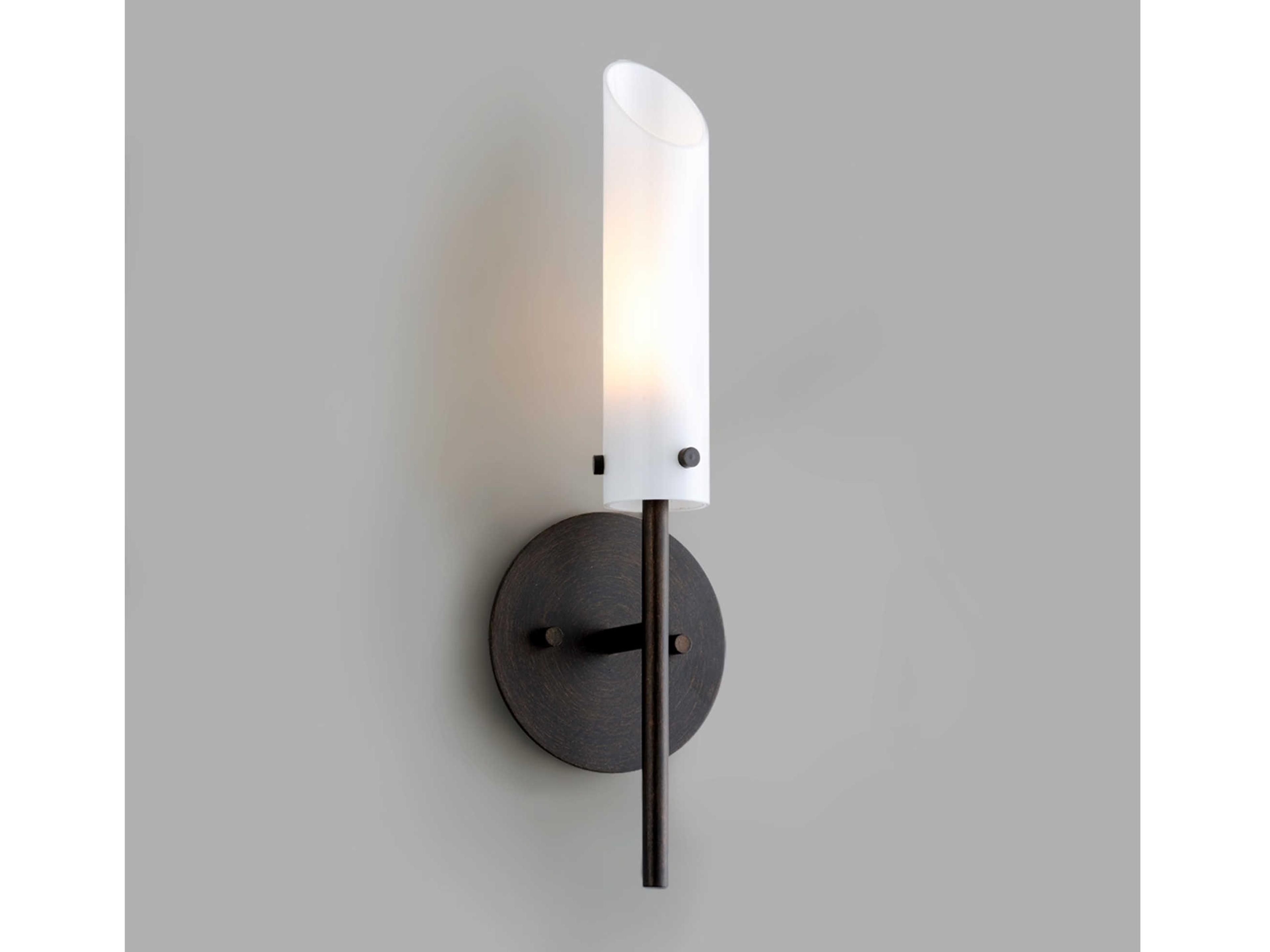 Troy Lighting High Line 1-Light Dark Bronze Glass Wall Sconce