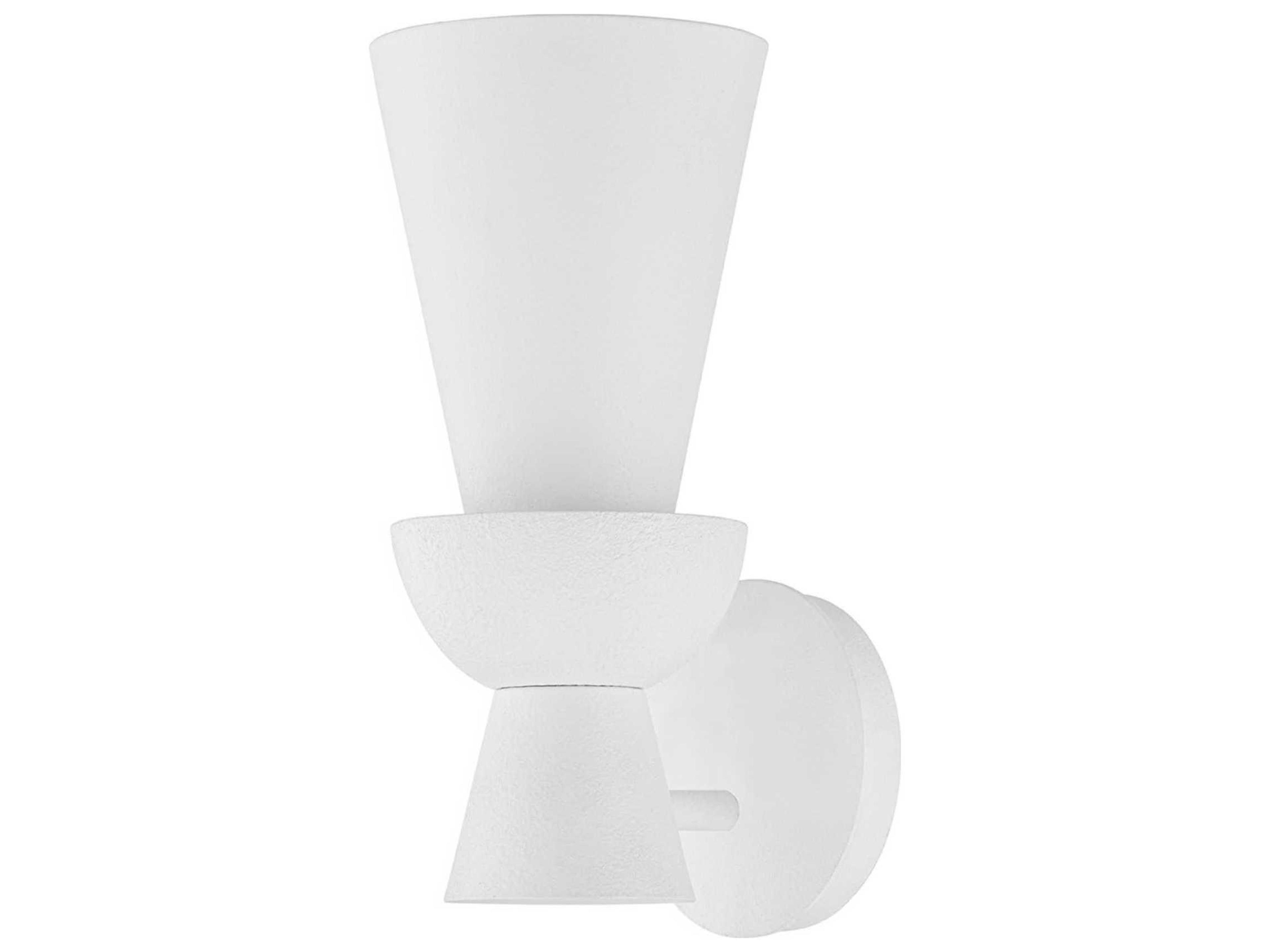 Troy Lighting Florence 1-Light Gesso White Wall Sconce