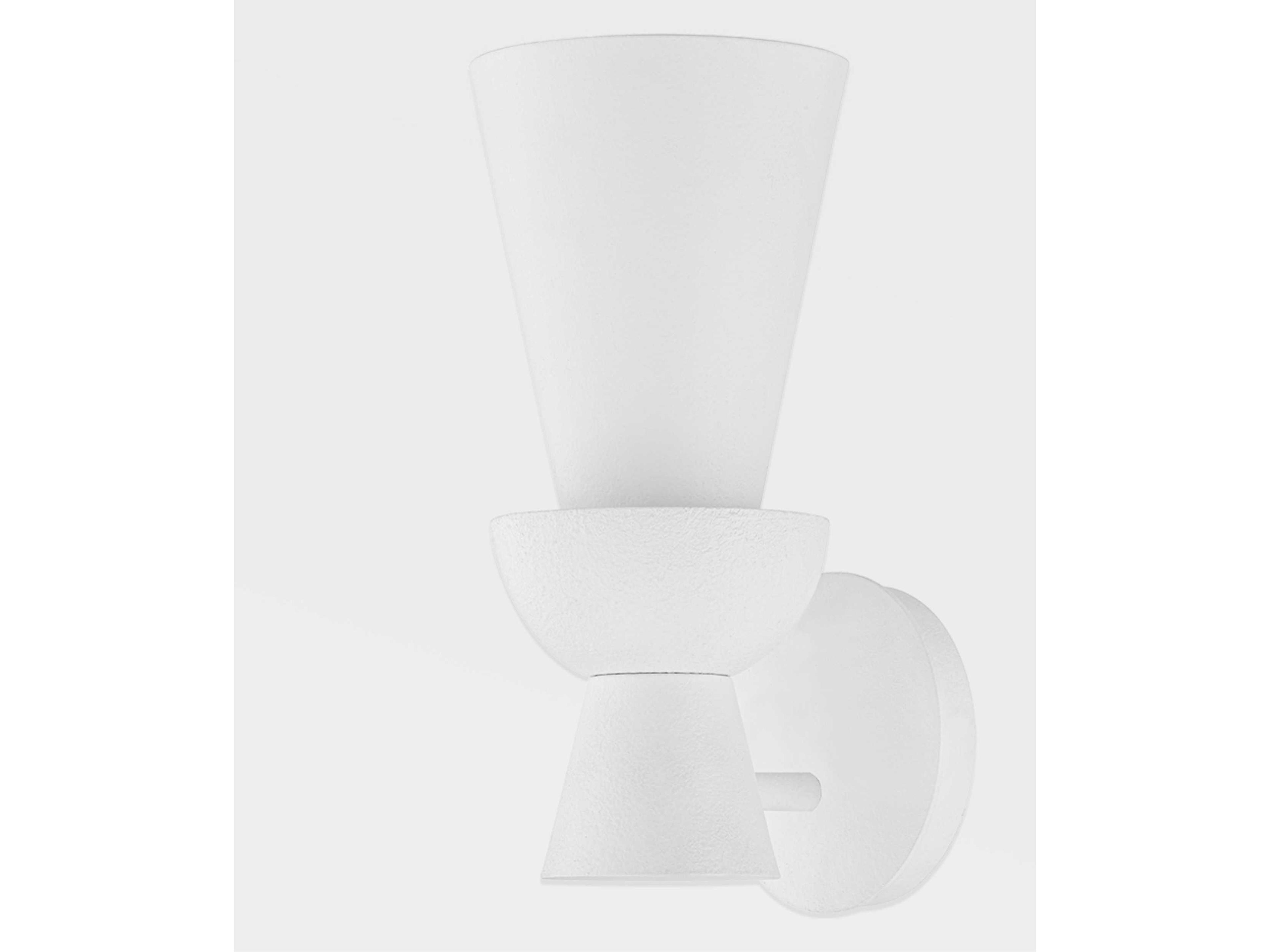 Troy Lighting Florence 1-Light Gesso White Wall Sconce