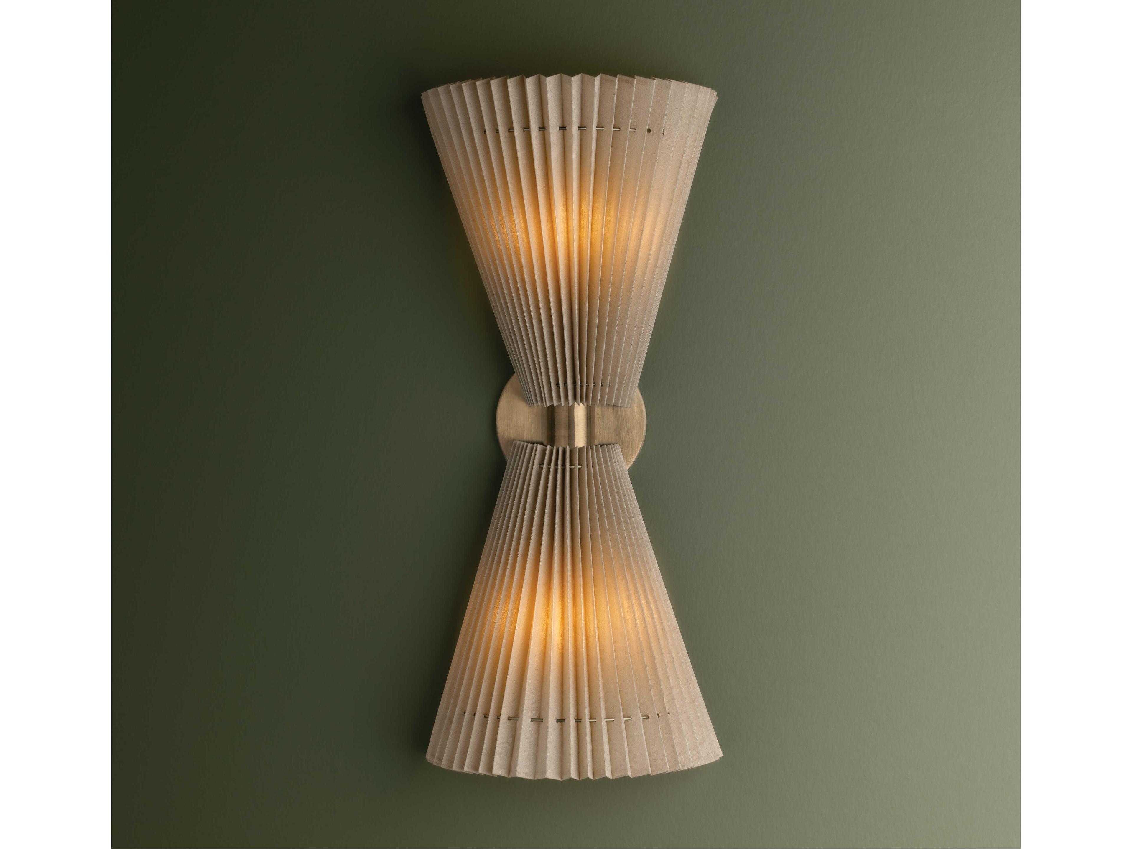 Troy Lighting Dell 2-Light Patina Brass Wall Sconce