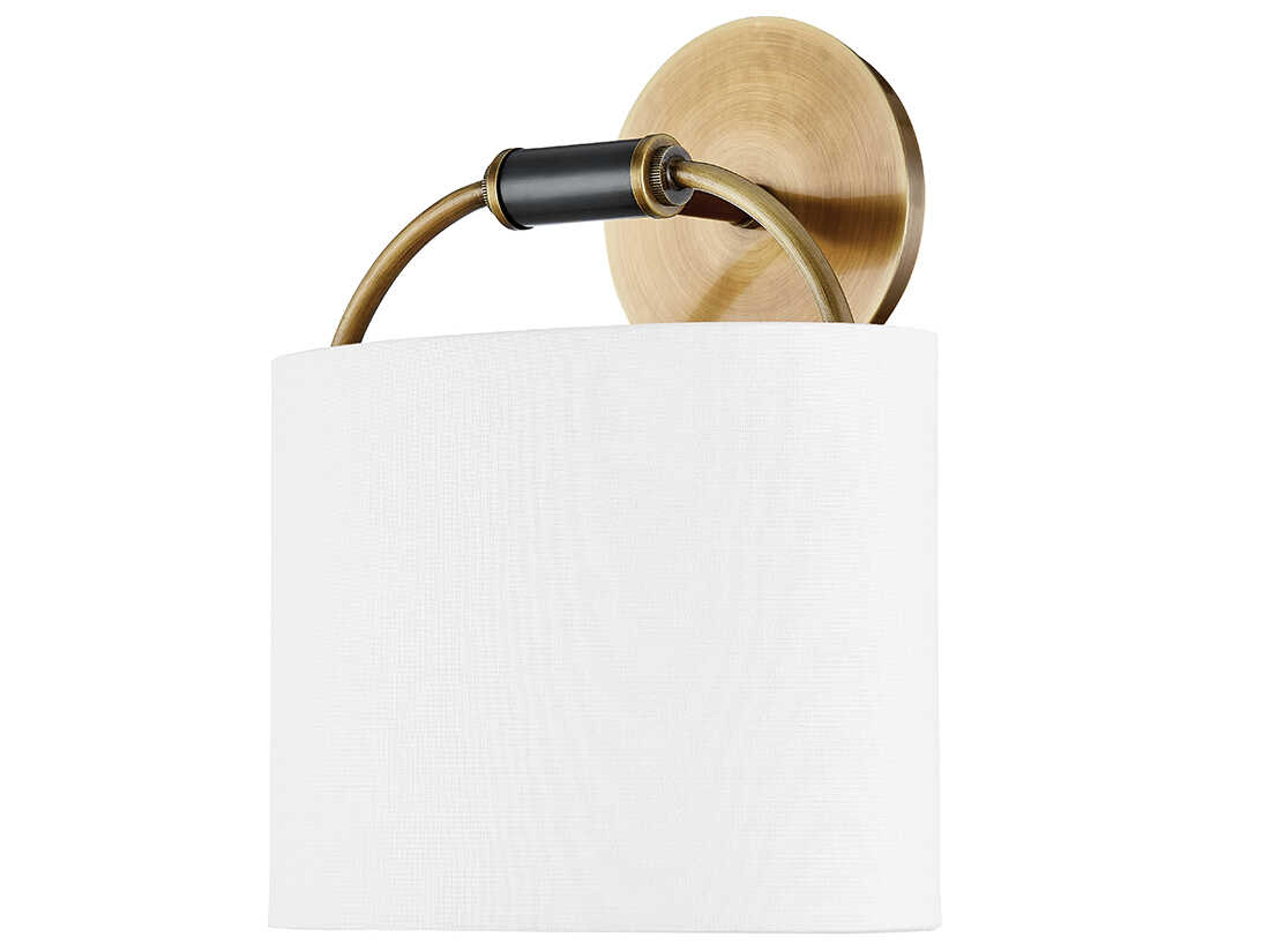 Pete 1-Light Patina Brass Wall Sconce