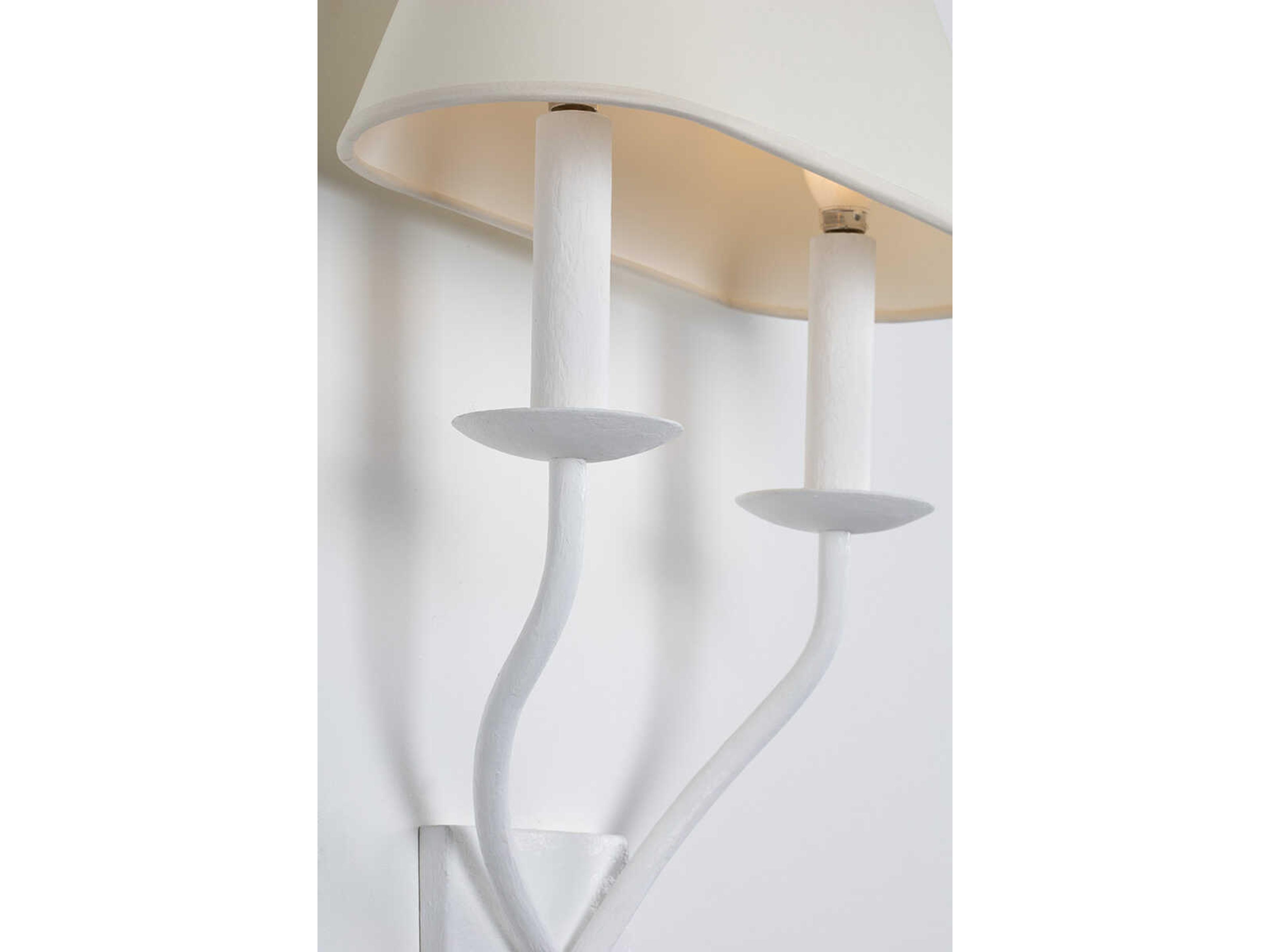 Troy Lighting Lomita 2-Light Gesso White Wall Sconce