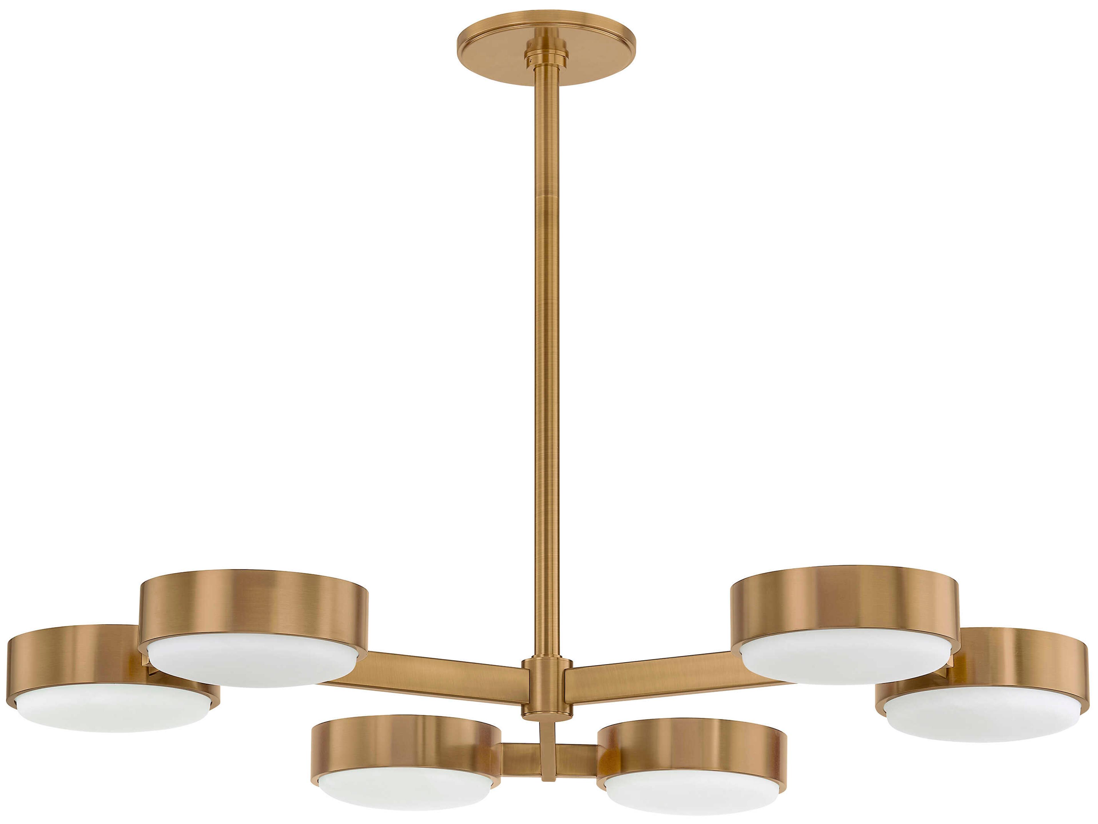 Troy Lighting Rory 6-Light Patina Brass Round Chandelier