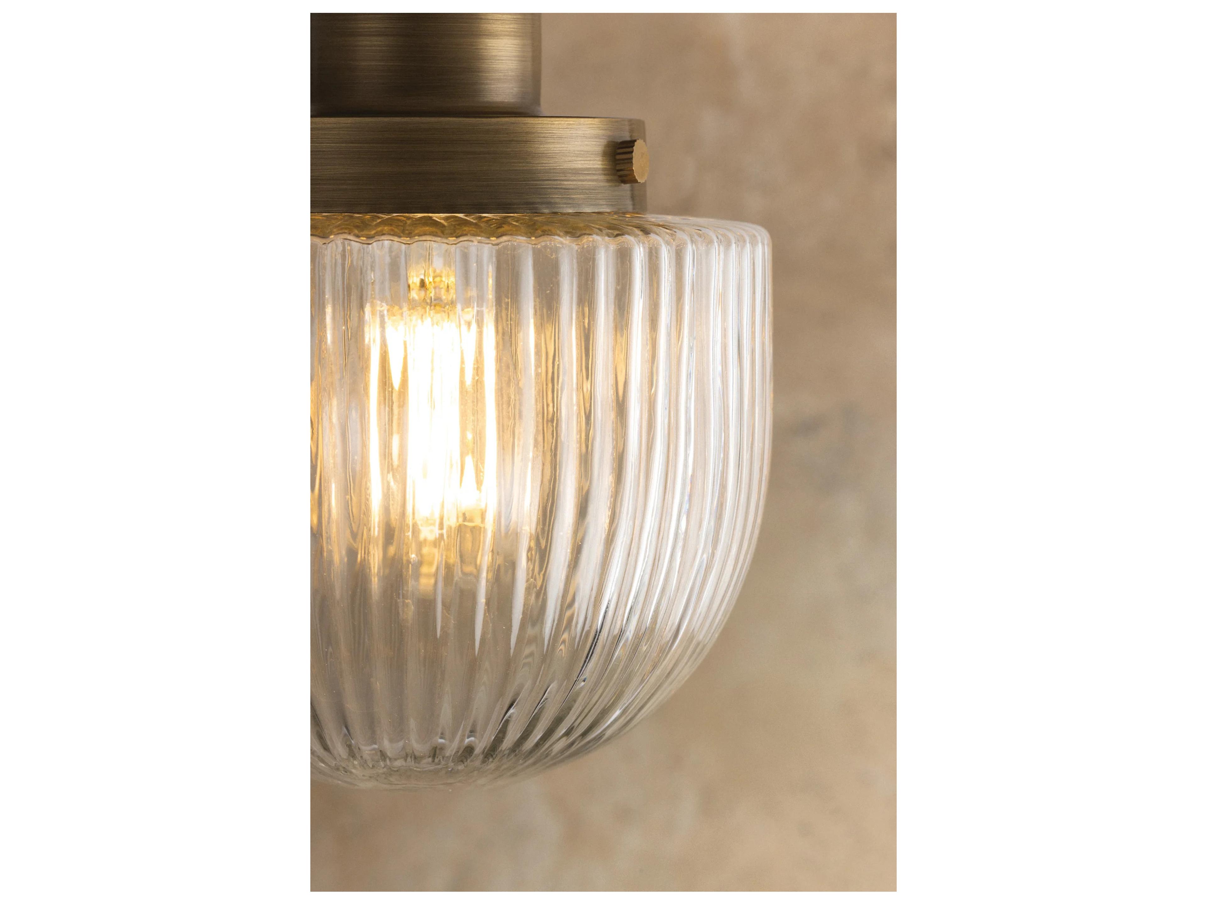 Troy Lighting Jar 1-Light Patina Brass Flush Mount