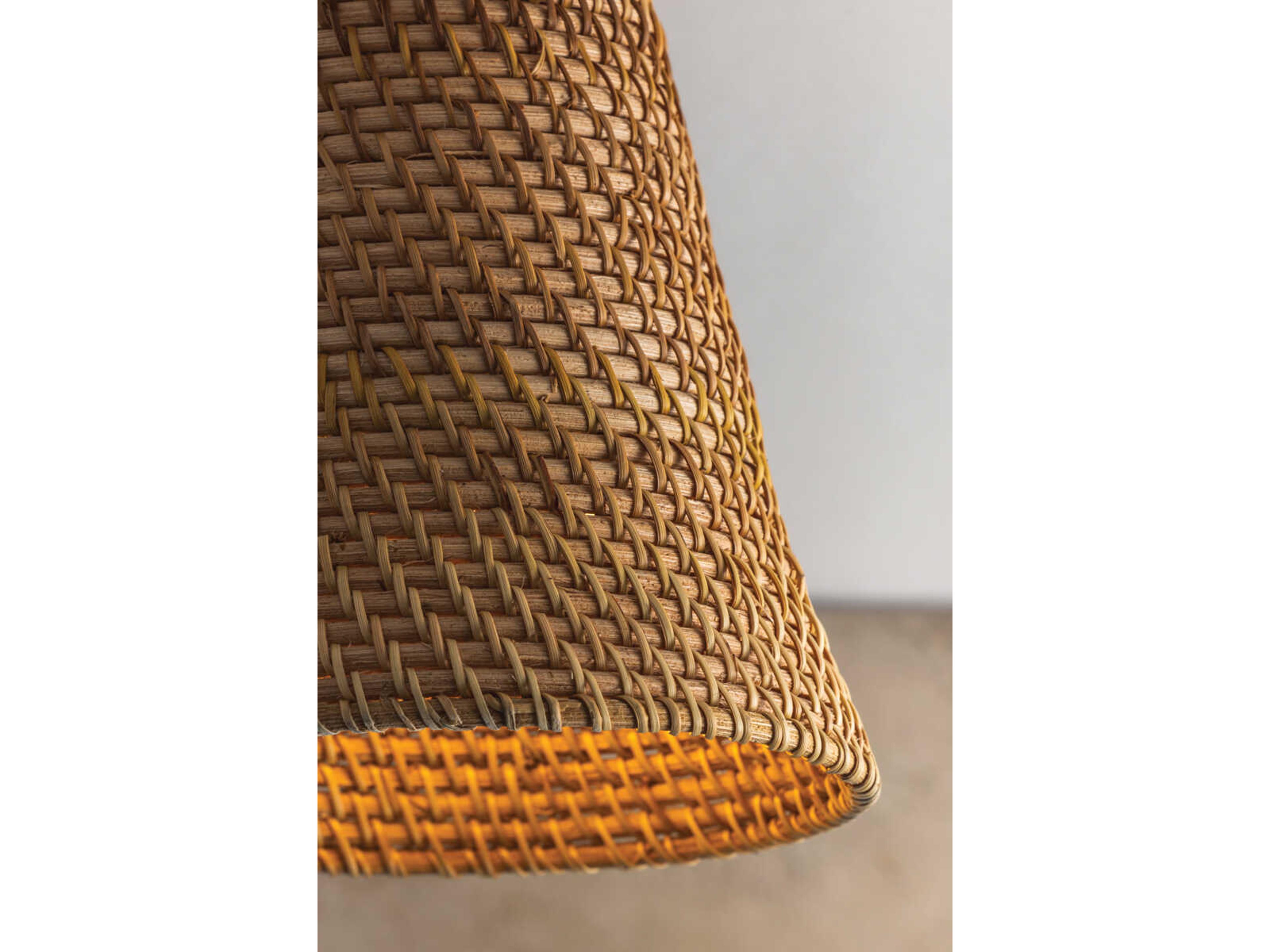 Troy Lighting Menifee 1-Light Patina Brass Flush Mount