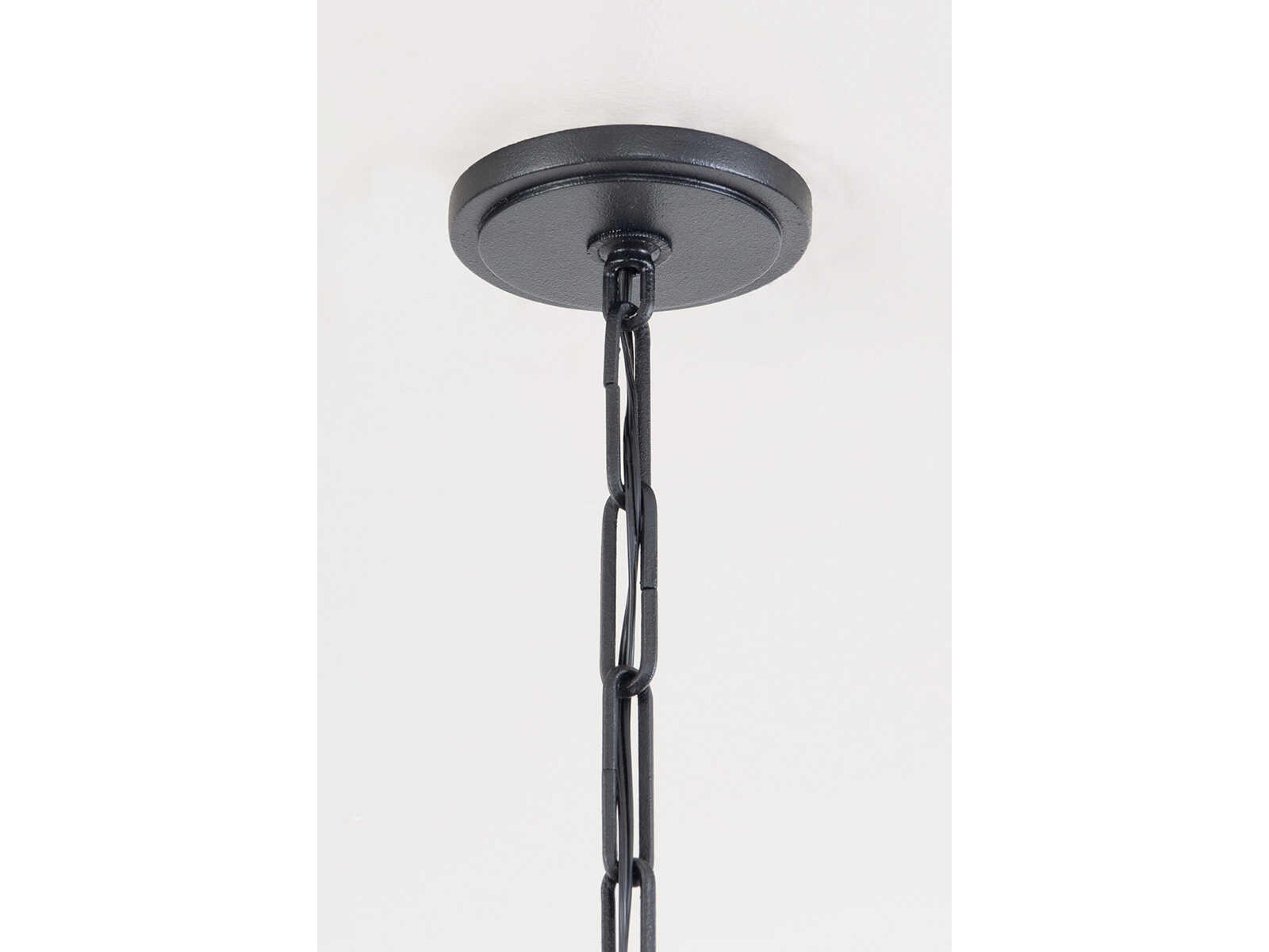 Troy Lighting Gustine 8-Light Forged Iron Black Candelabra Chandelier