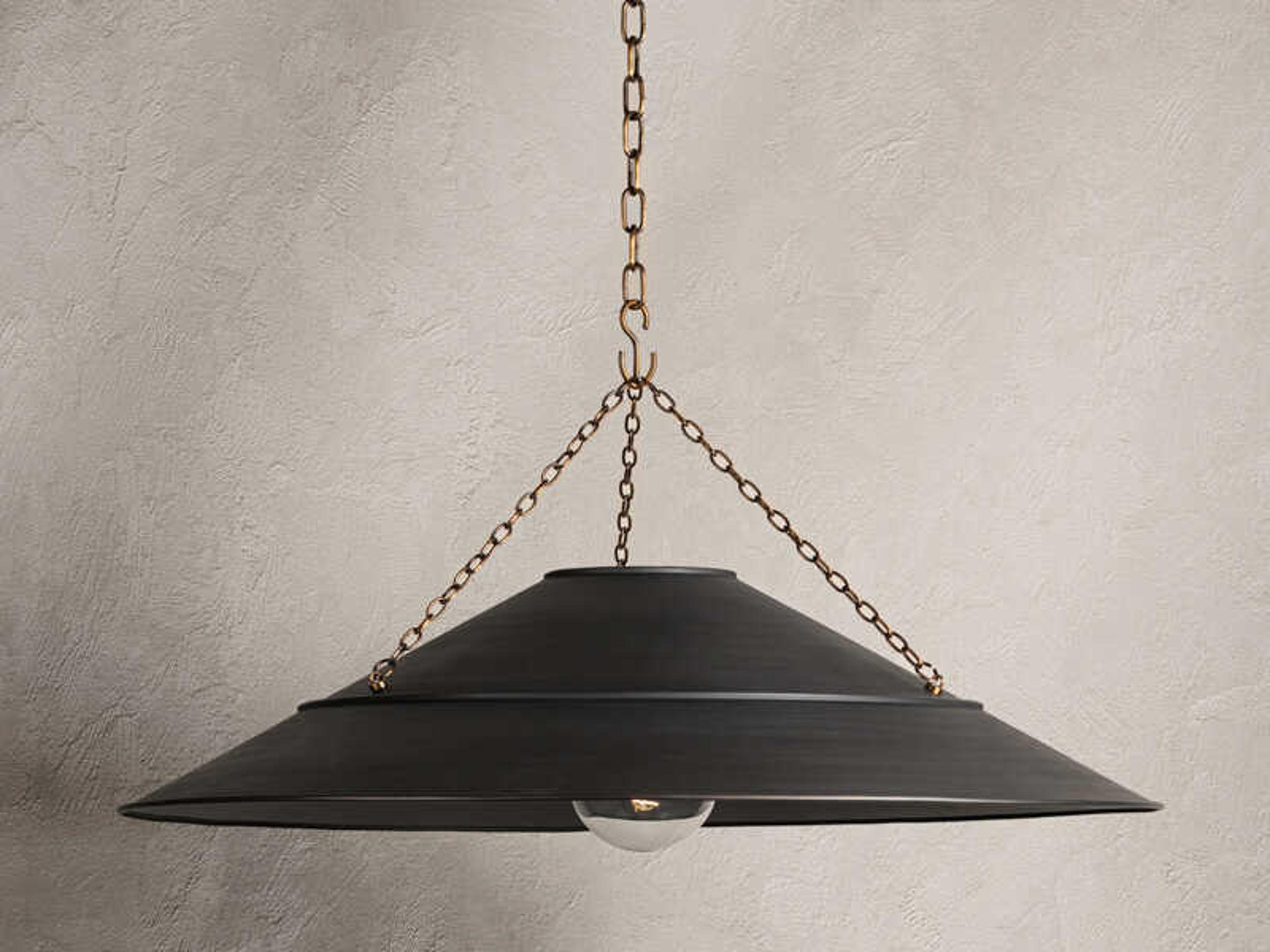 Troy Lighting Arcane 1-Light Patina Brass Pendant