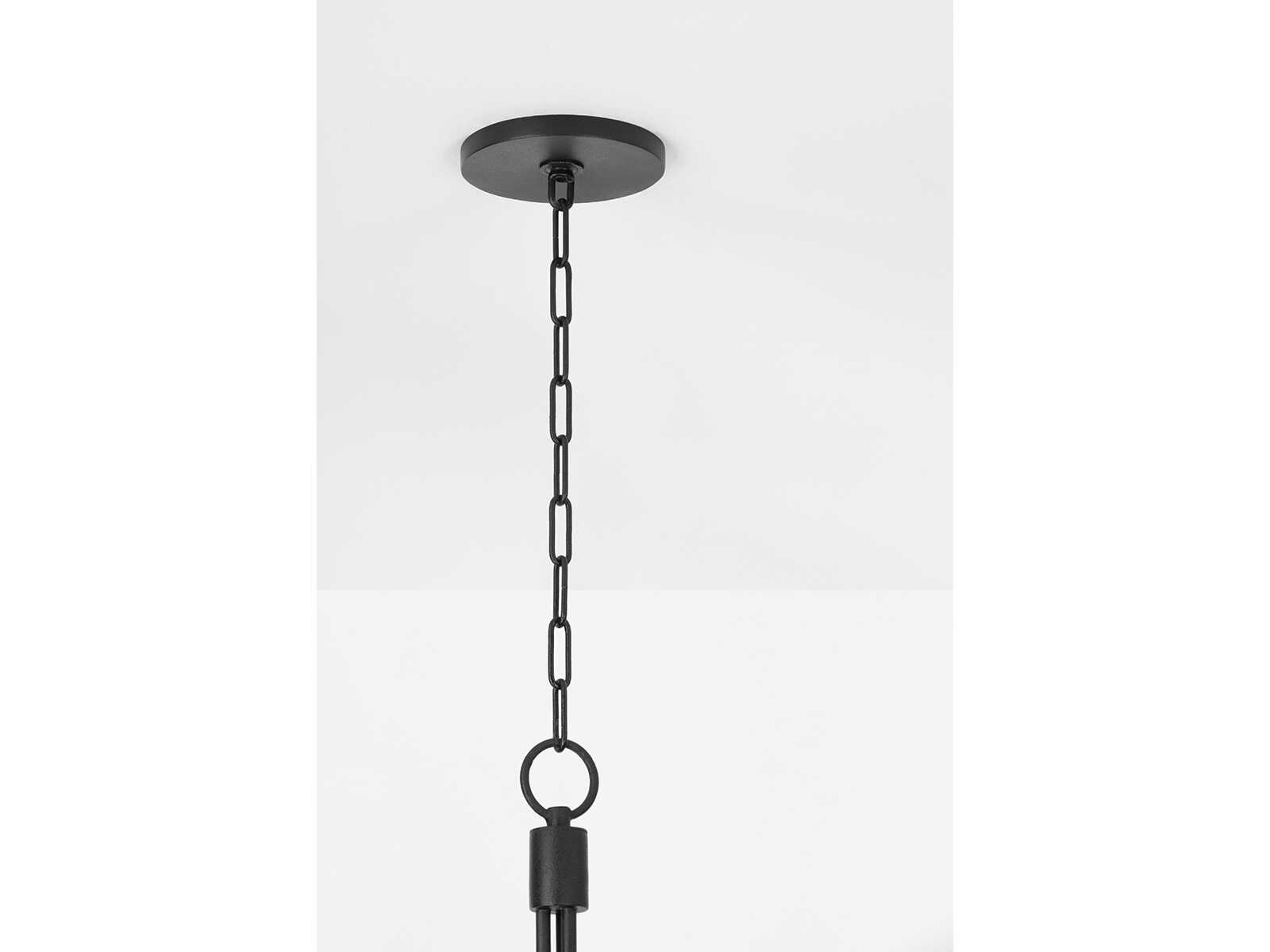 Troy Lighting Calder 6-Light Forged Iron Black Chandelier