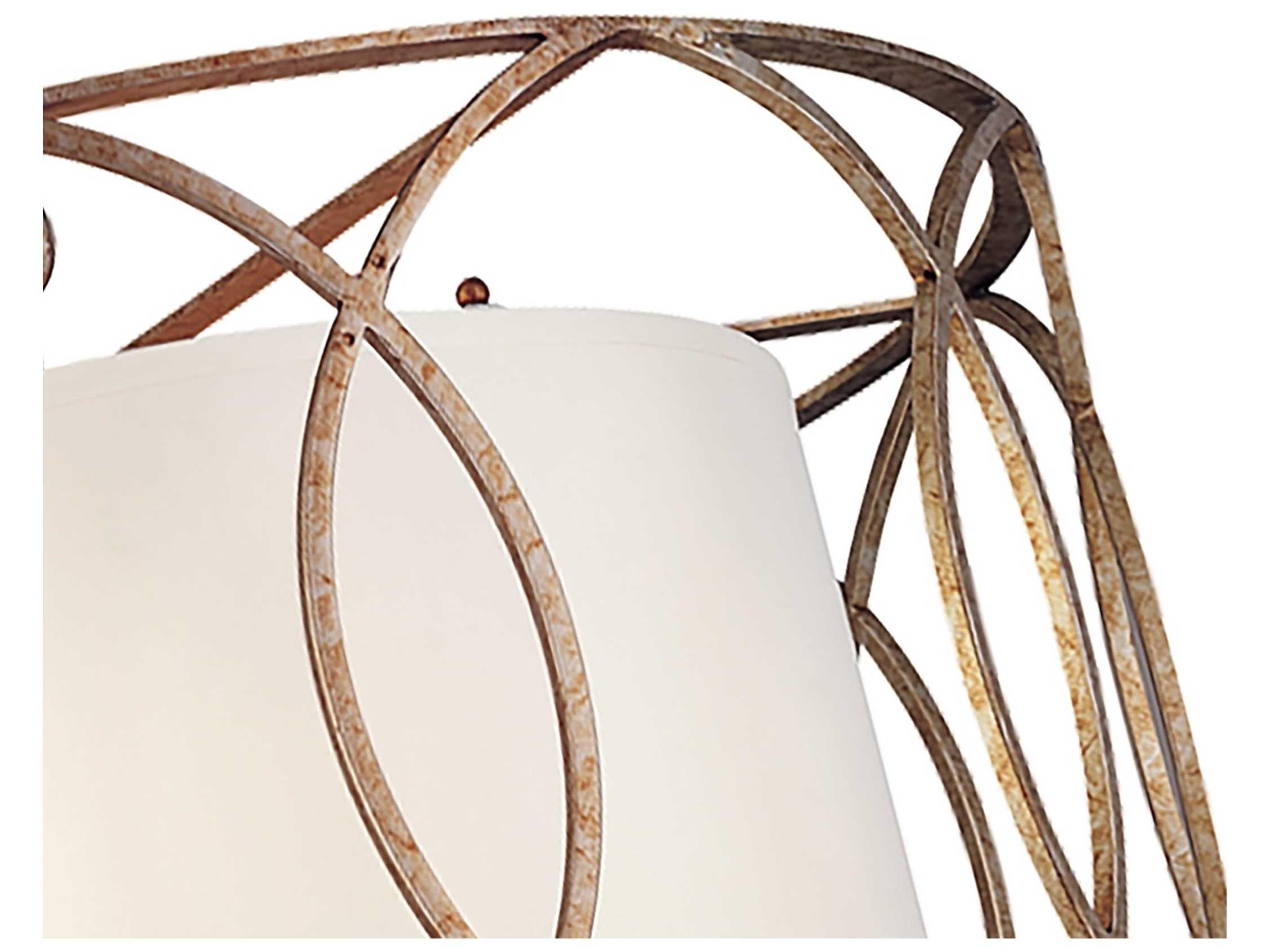 Troy Lighting Sausalito 5-Light Silver Gold Drum Pendant