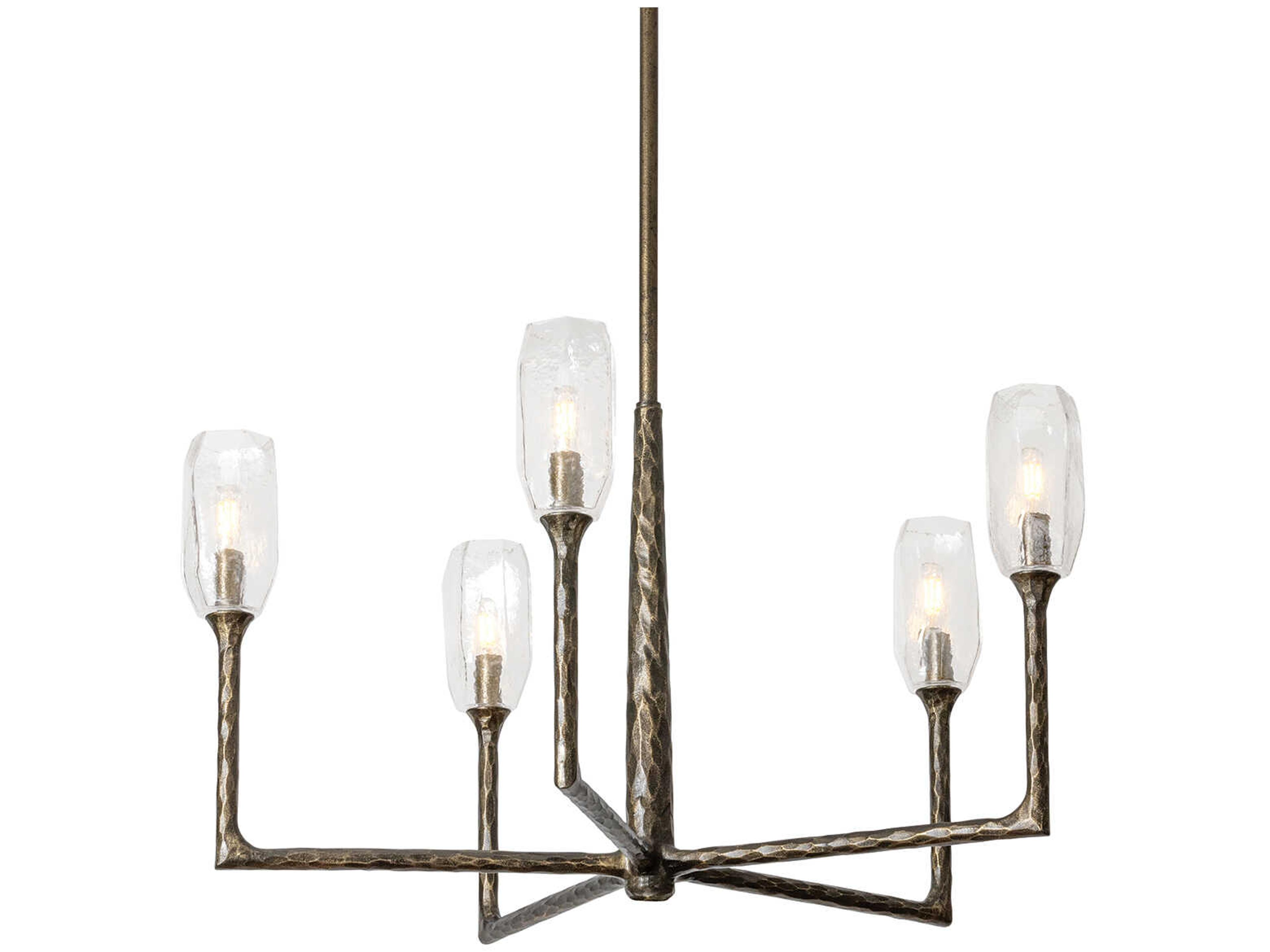 Lyle 5-Light Black Patina Gold Chandelier