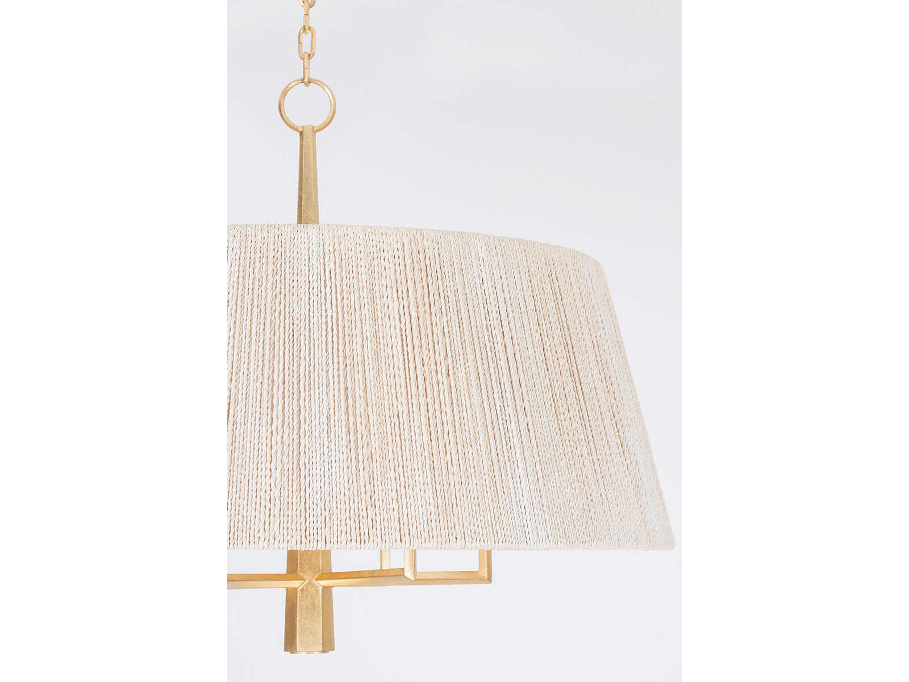 Troy Lighting Azar 6-Light Vintage Gold Leaf Silver Drum Pendant