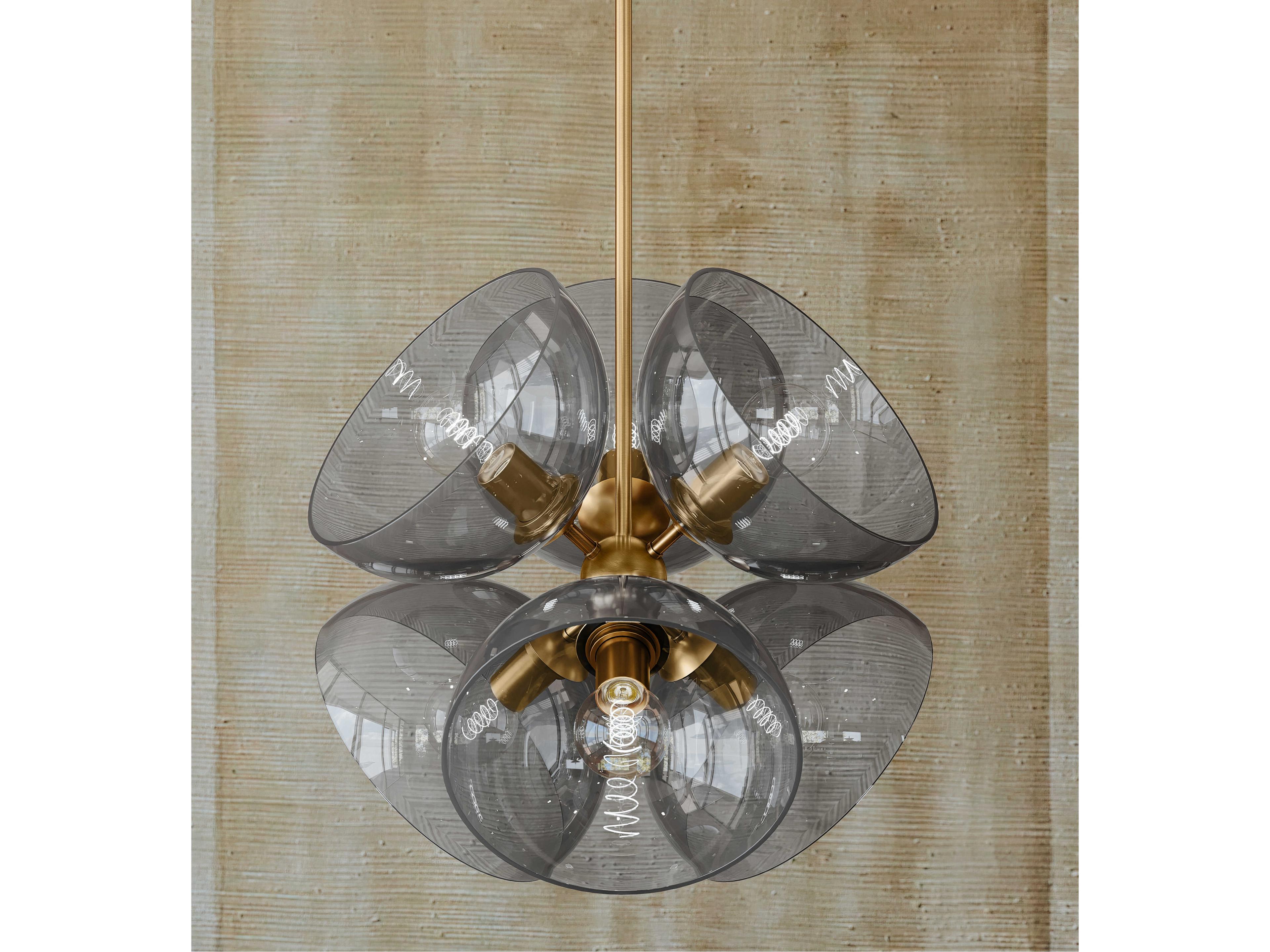 Troy Lighting Salix 6-Light Patina Brass Sputnik Pendant