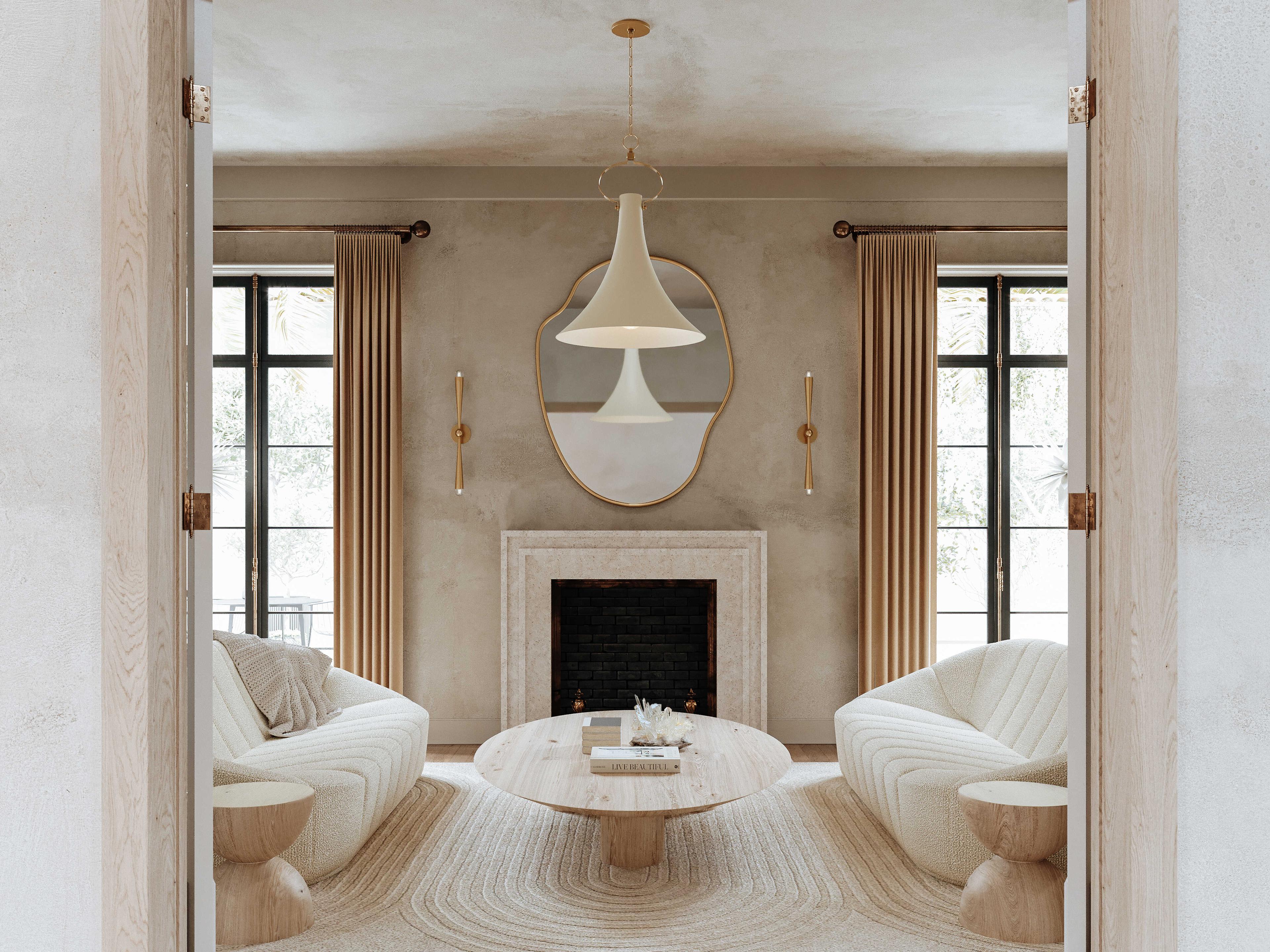 Troy Lighting Radcliff 1-Light Patina Brass Pendant