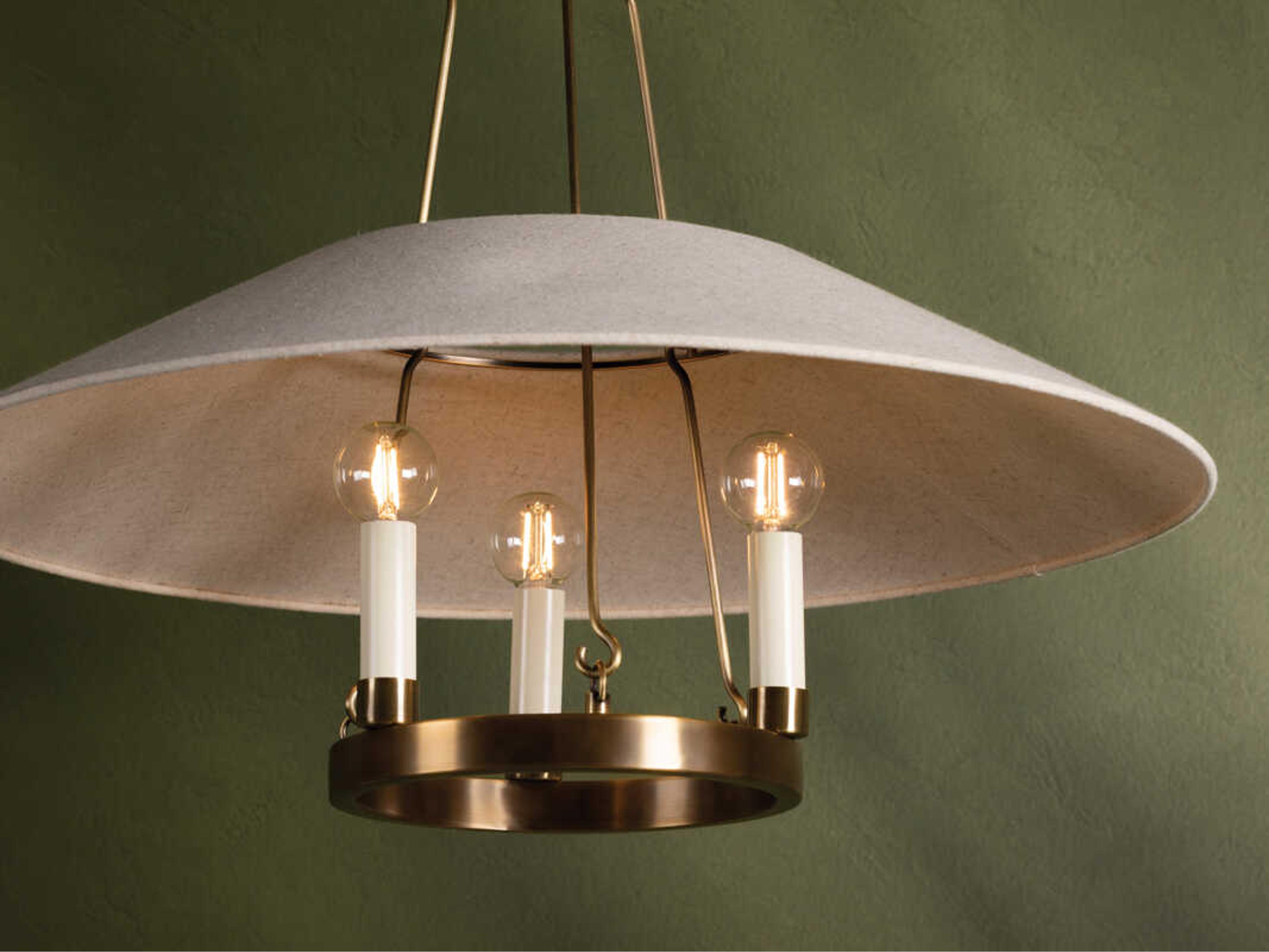 Troy Lighting Archive 3-Light Patina Brass Candelabra Chandelier