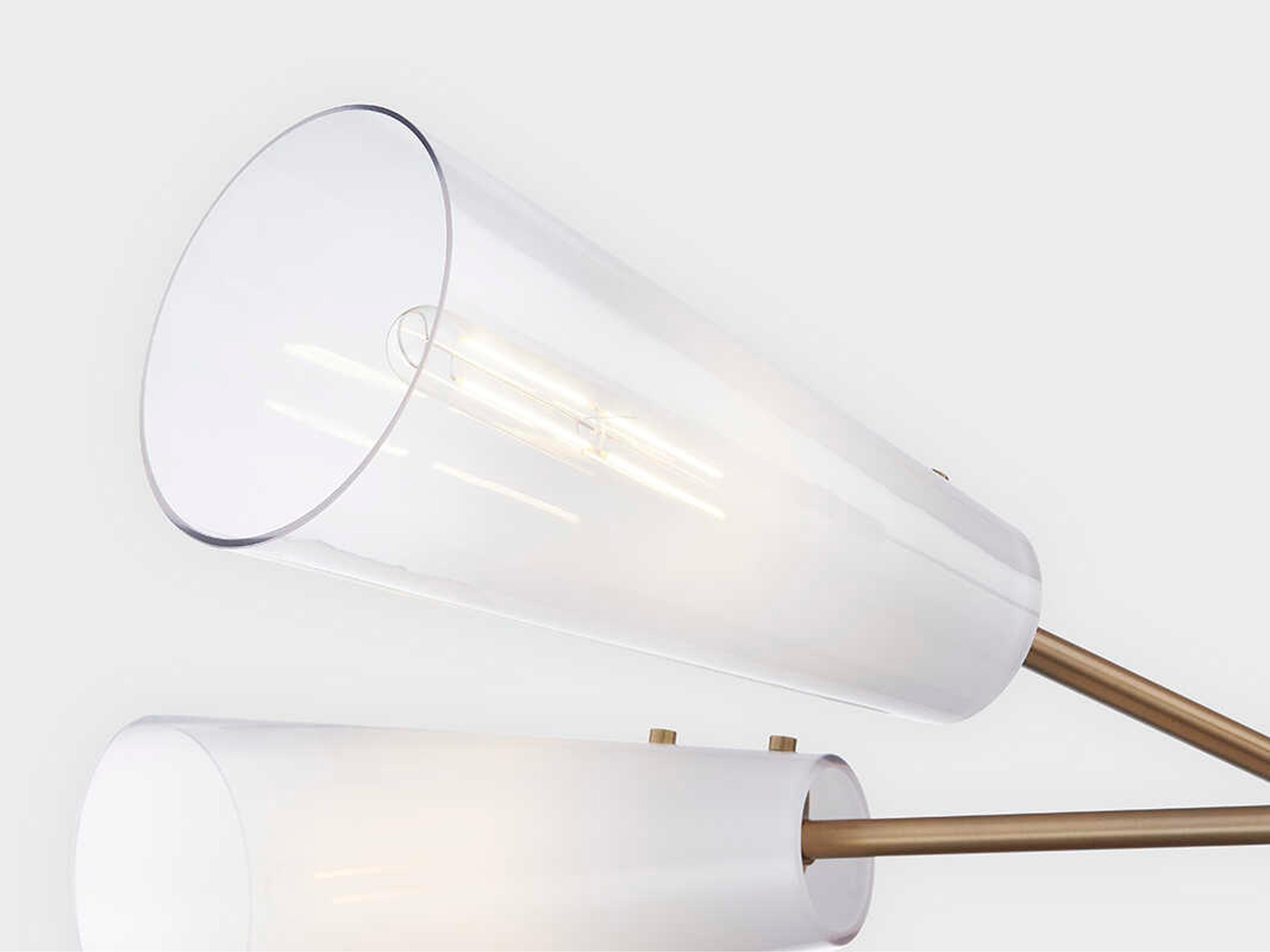 Troy Lighting Camarillo 5-Light Patina Brass Glass Chandelier