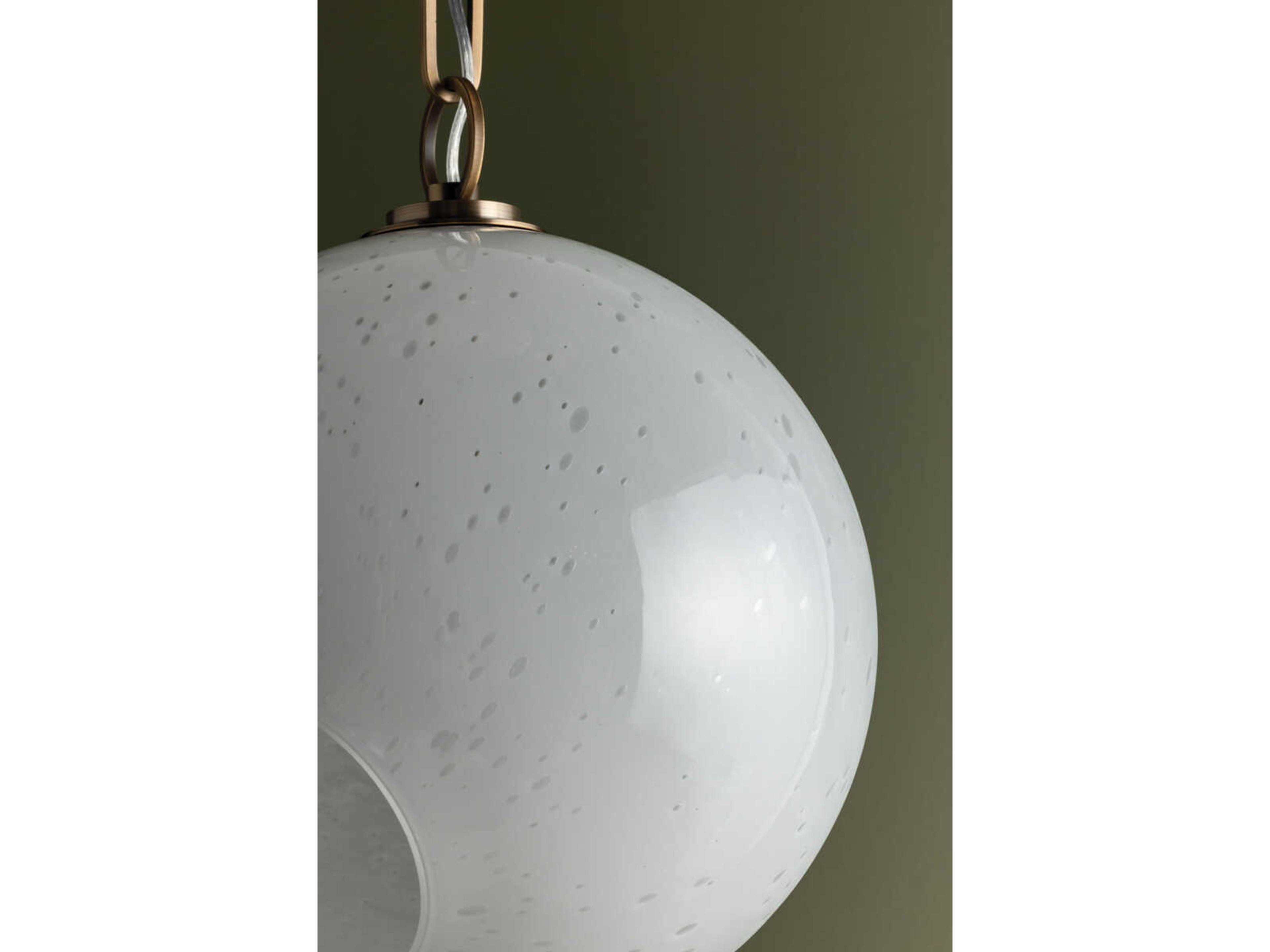 Troy Lighting Bramble 3-Light Patina Brass Globe Chandelier