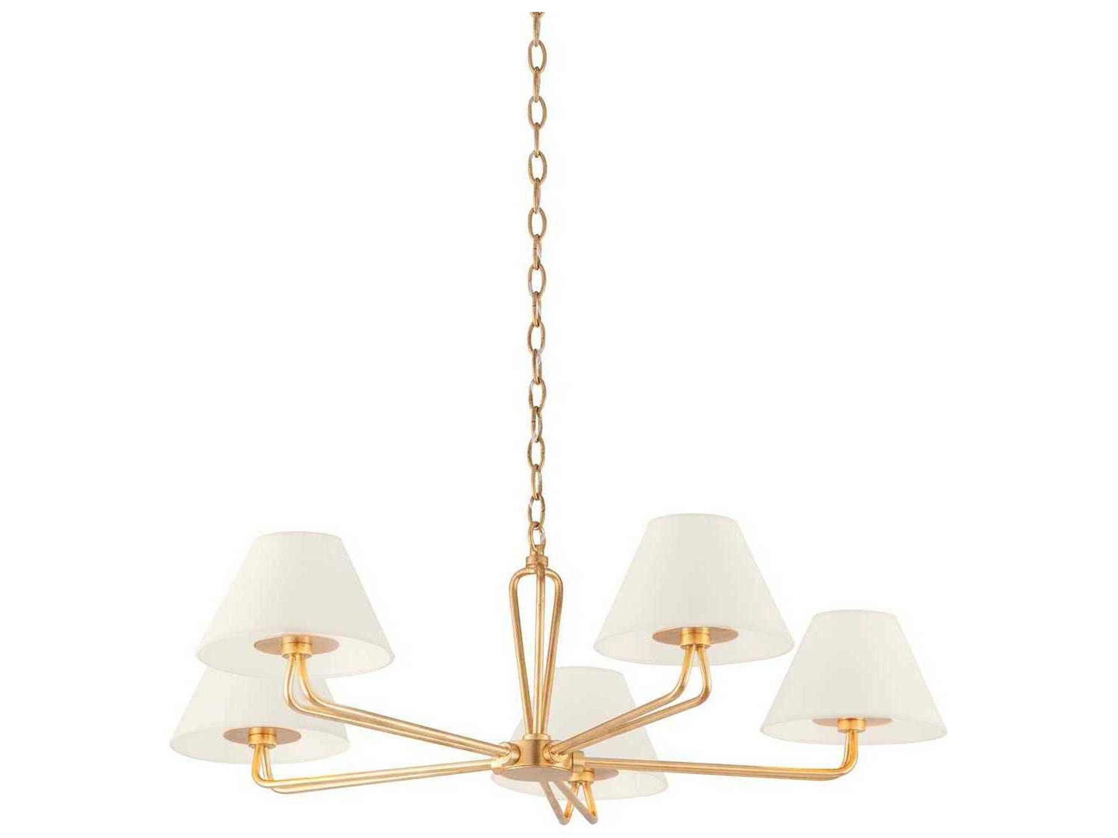 Ozias 5-Light Gold Candelabra Empire Chandelier