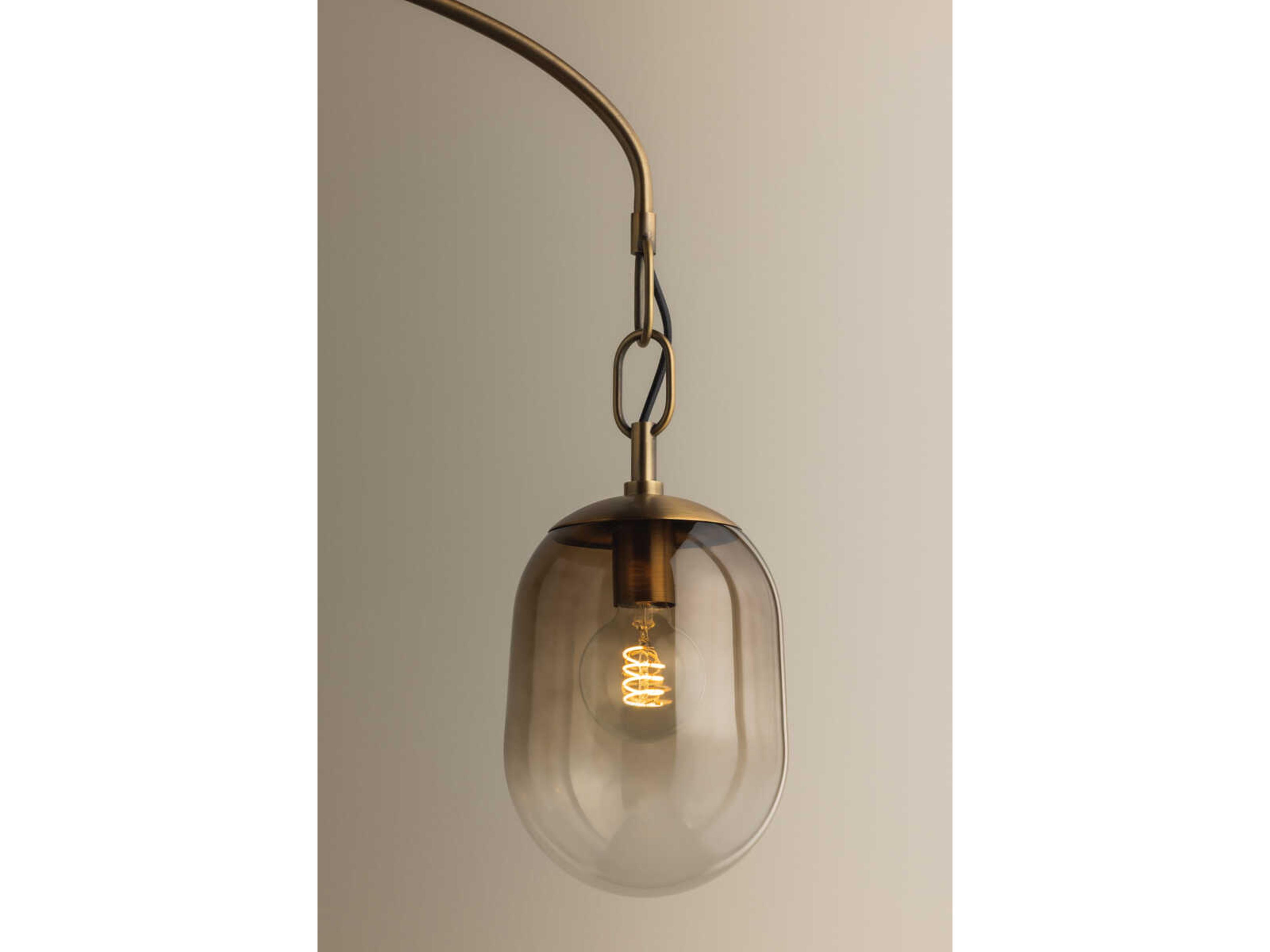 Troy Lighting Harvey 5-Light Patina Brass Tiered Chandelier