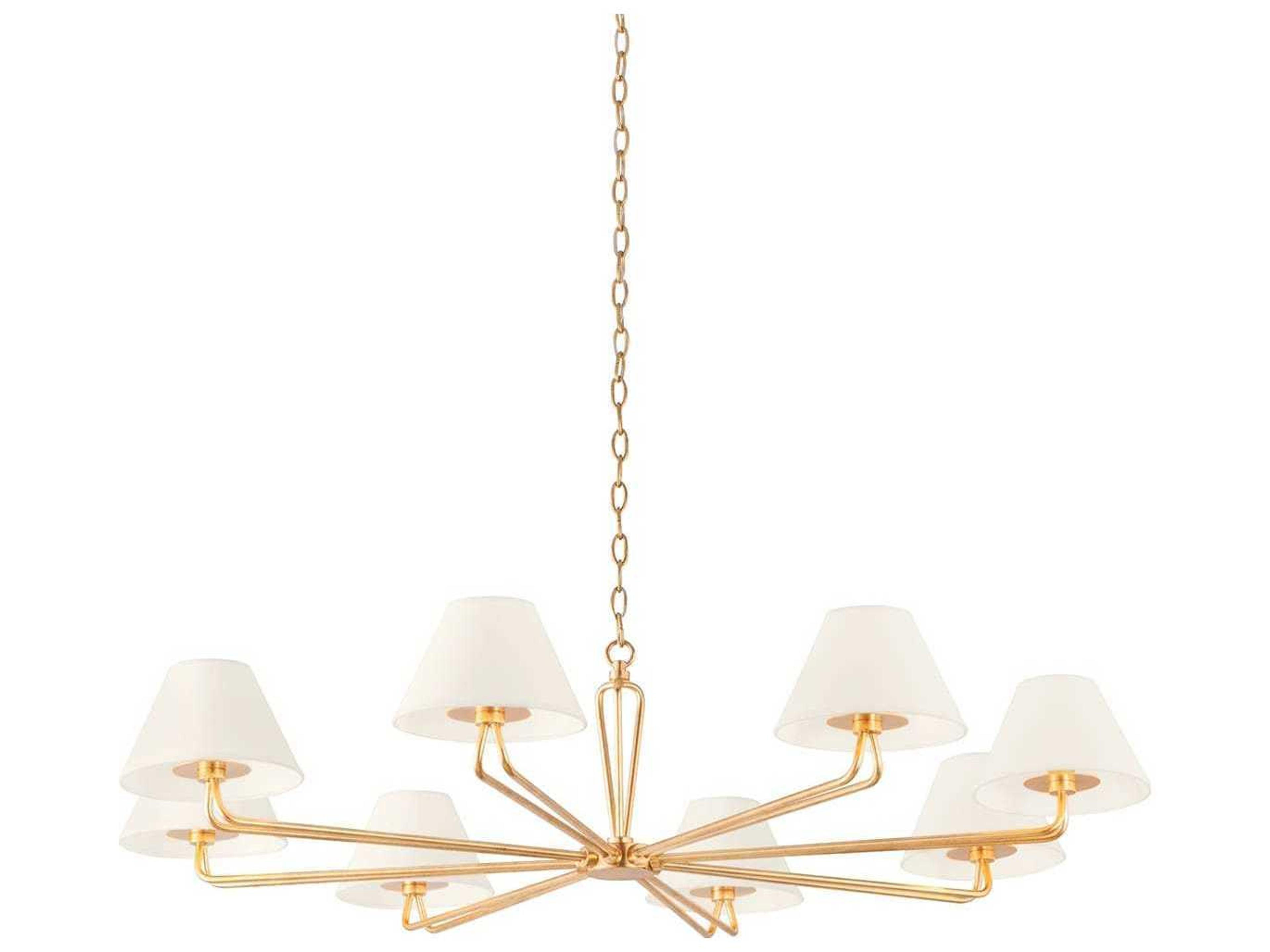 Ozias 8-Light Gold Candelabra Empire Chandelier