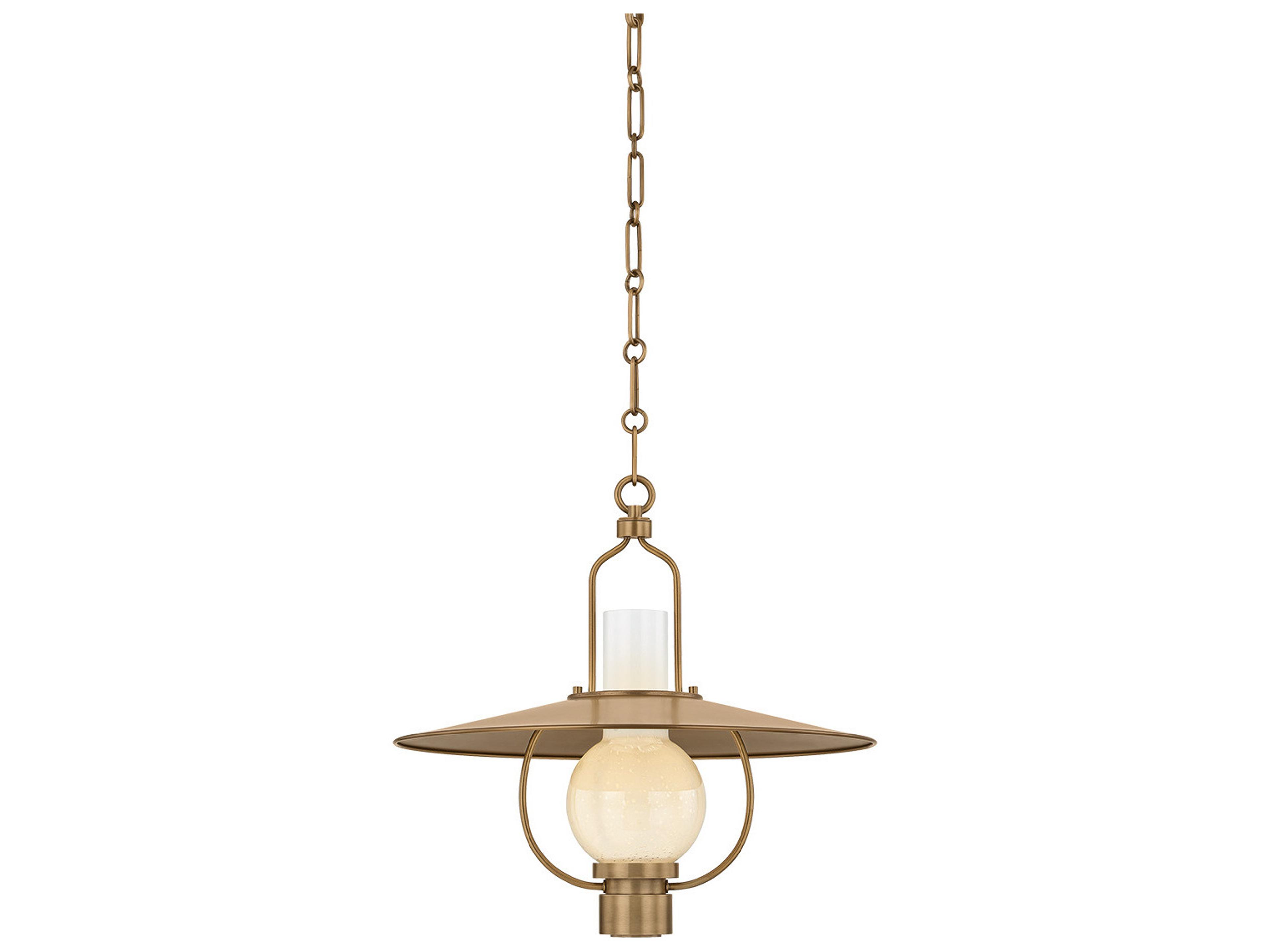 Cahill 1-Light Patina Brass Lantern Pendant
