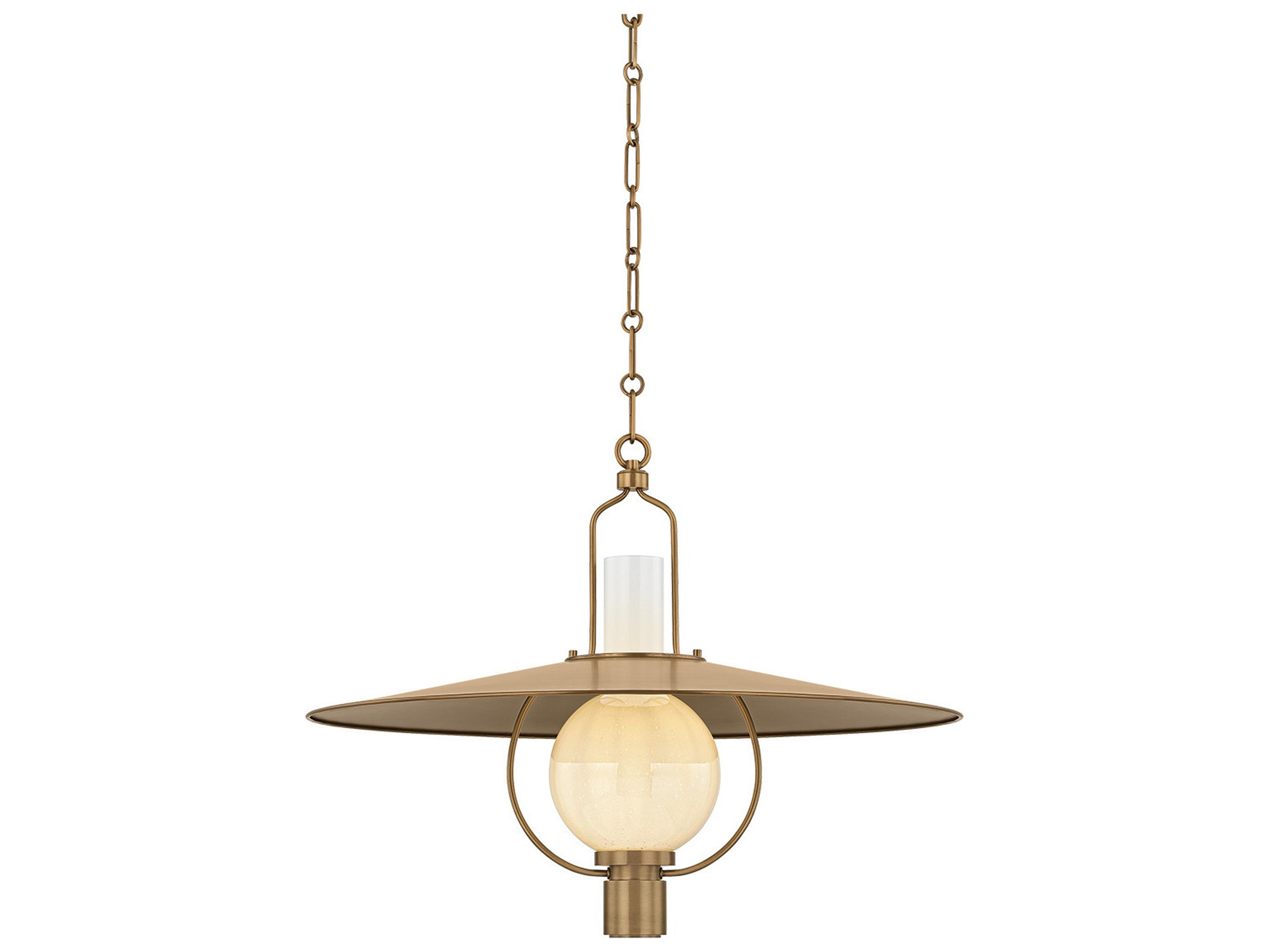 Cahill 1-Light Patina Brass Lantern Pendant
