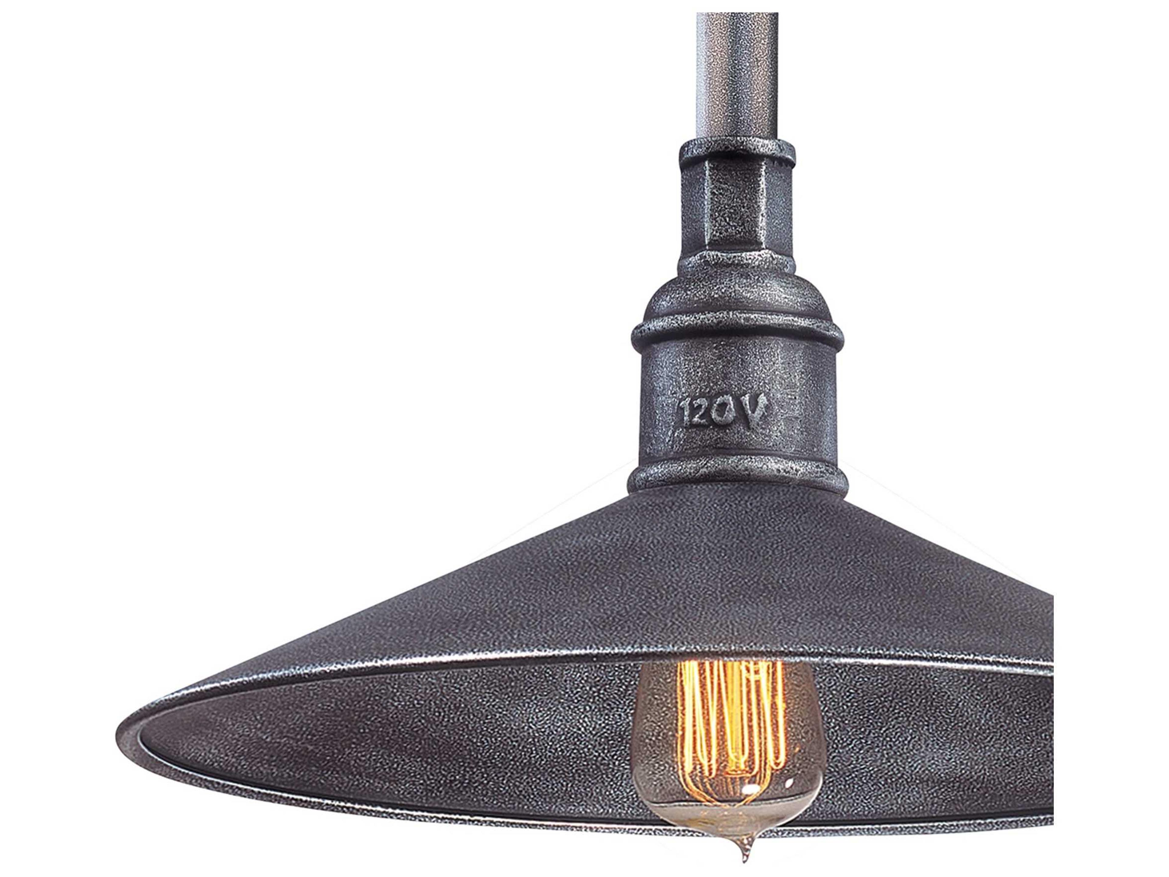 Troy Lighting Toledo 3-Light Old Silver Island Pendant