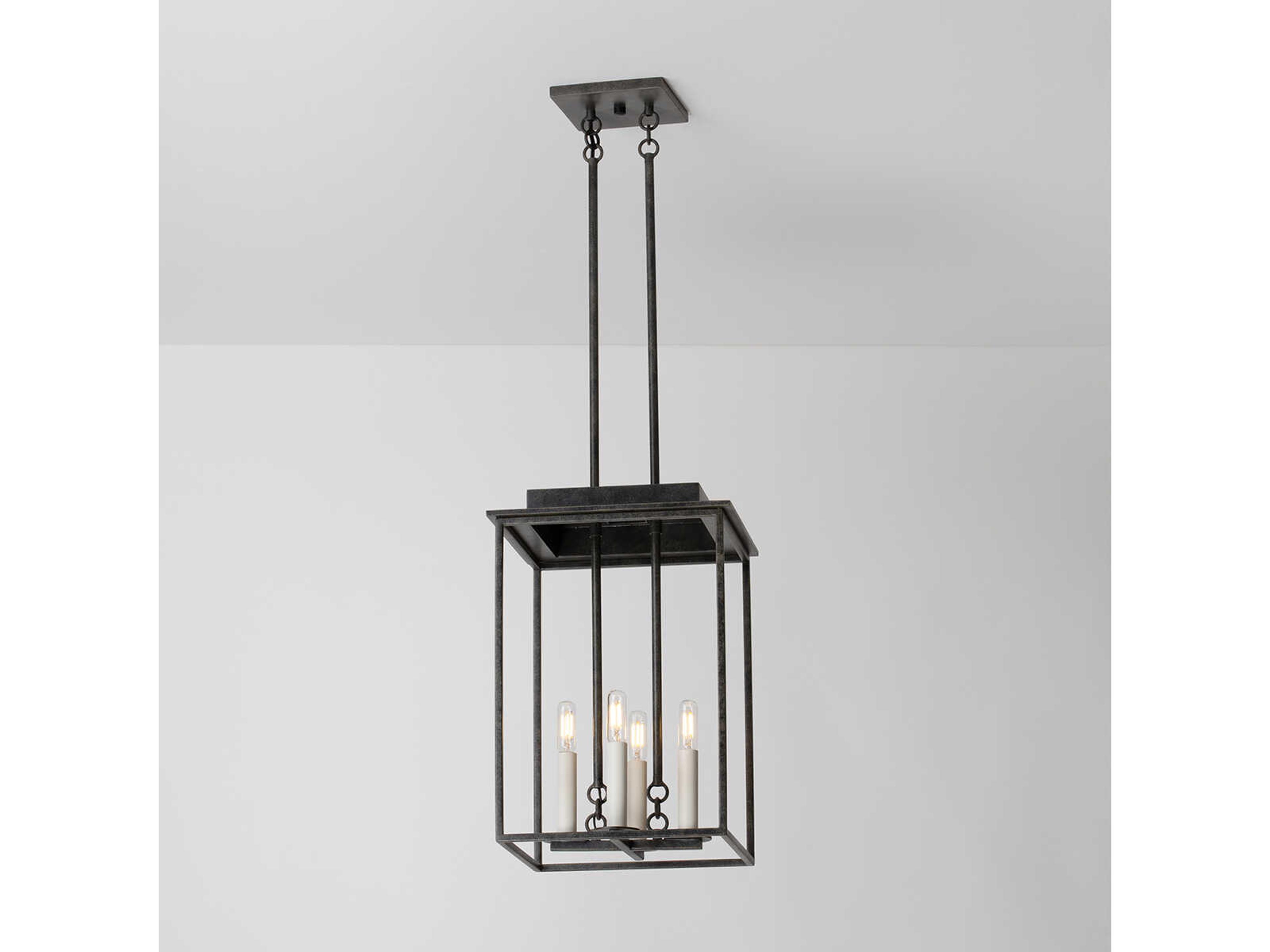 Troy Lighting Hart 4-Light French Iron Black Mini Pendant