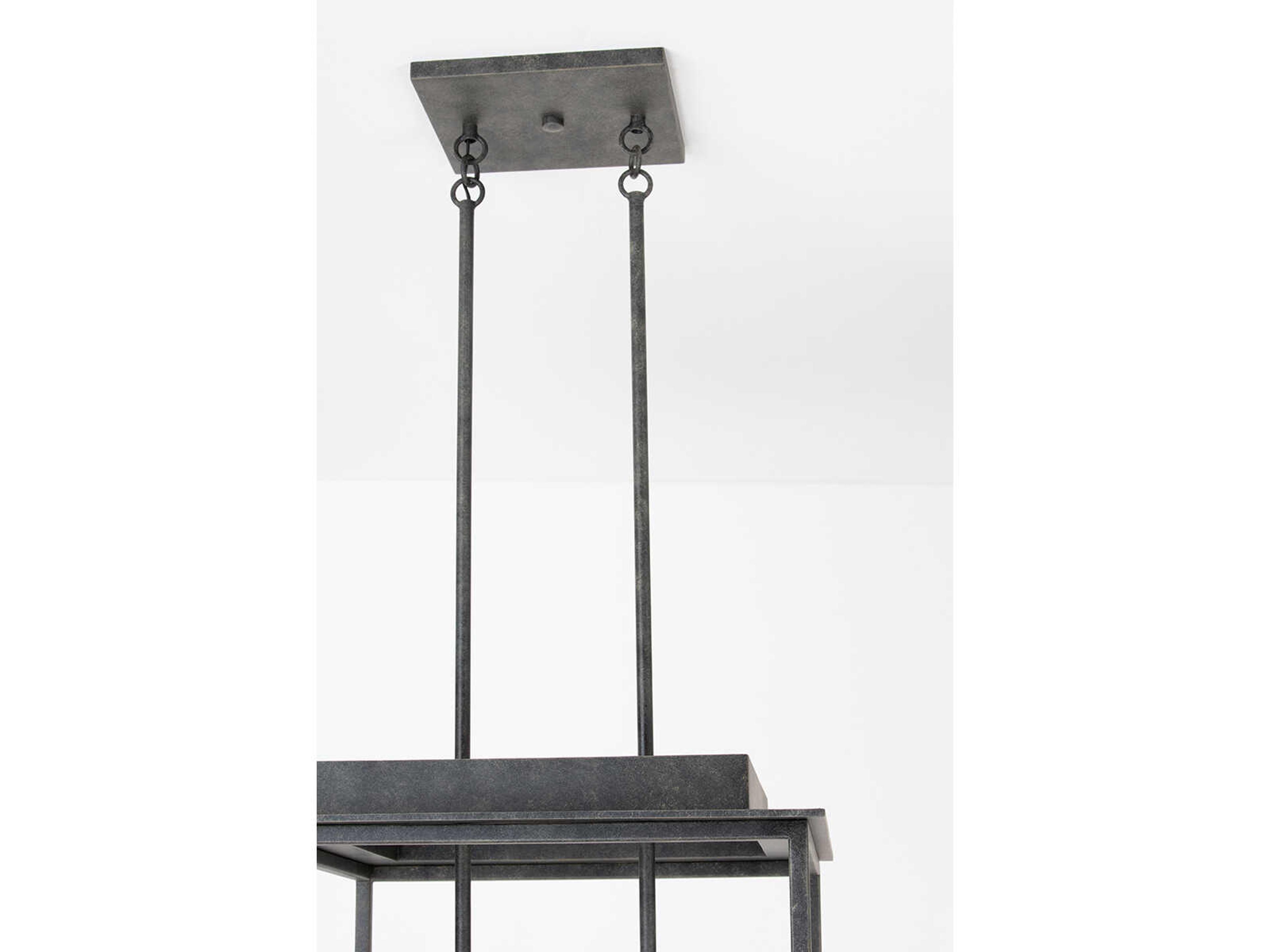 Troy Lighting Hart 4-Light French Iron Black Mini Pendant