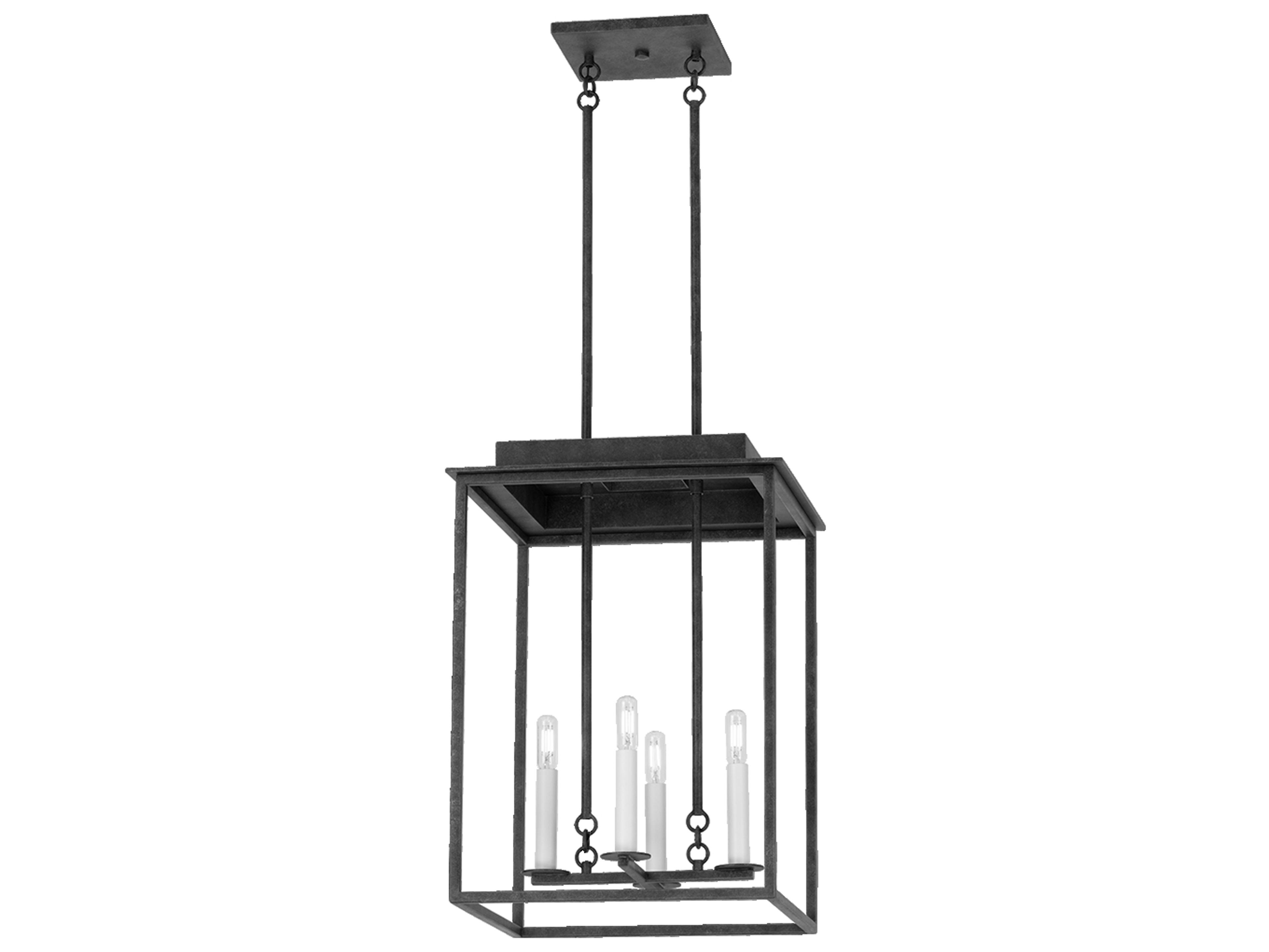 Hart 4-Light French Iron Black Pendant