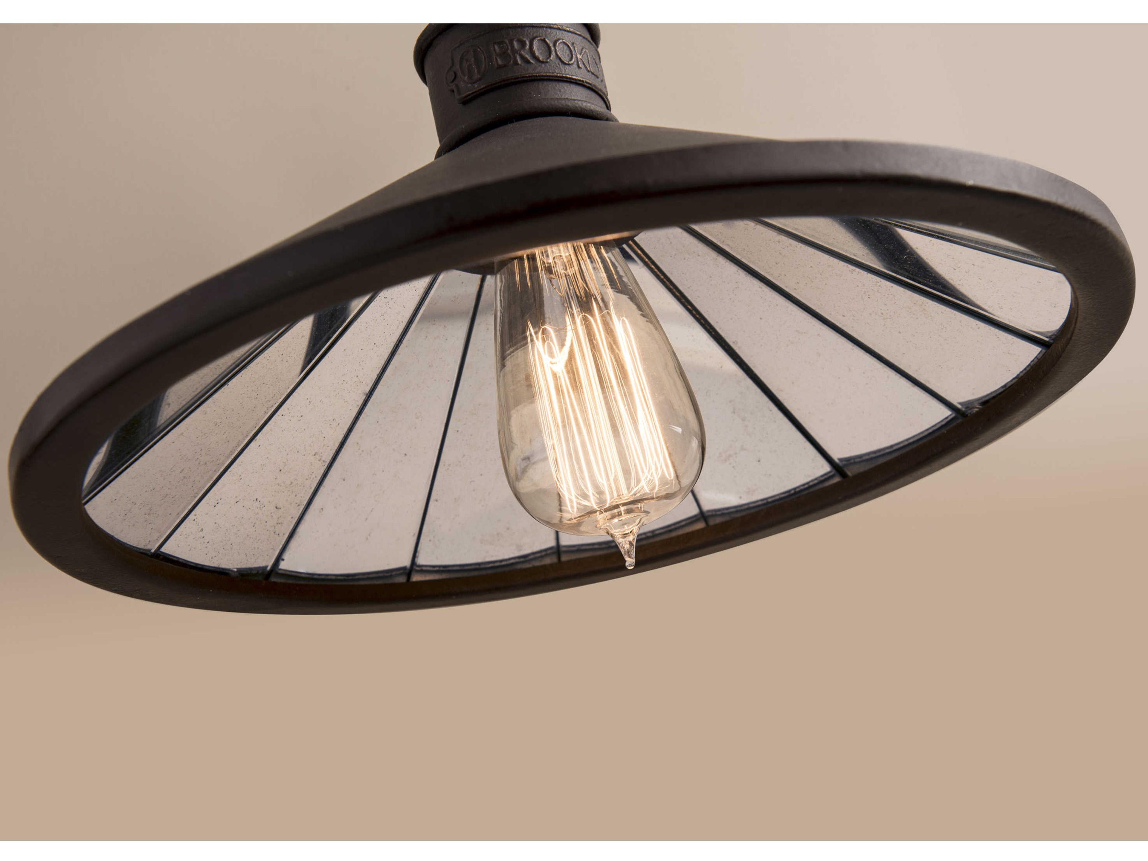 Troy Lighting Brooklyn 1-Light Bronze Mini Pendant