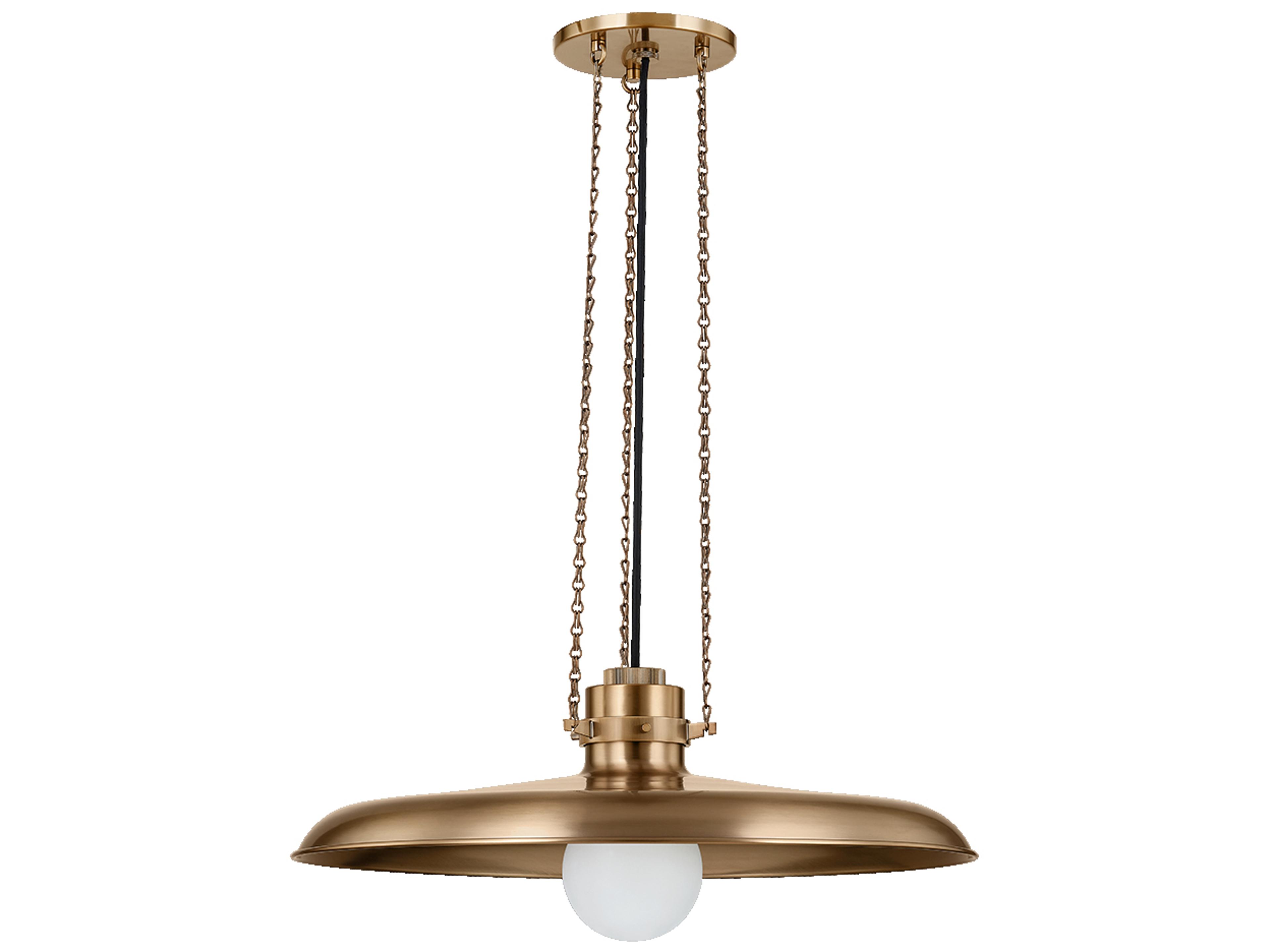 Troy Lighting Rainhill 1-Light Patina Brass Pendant