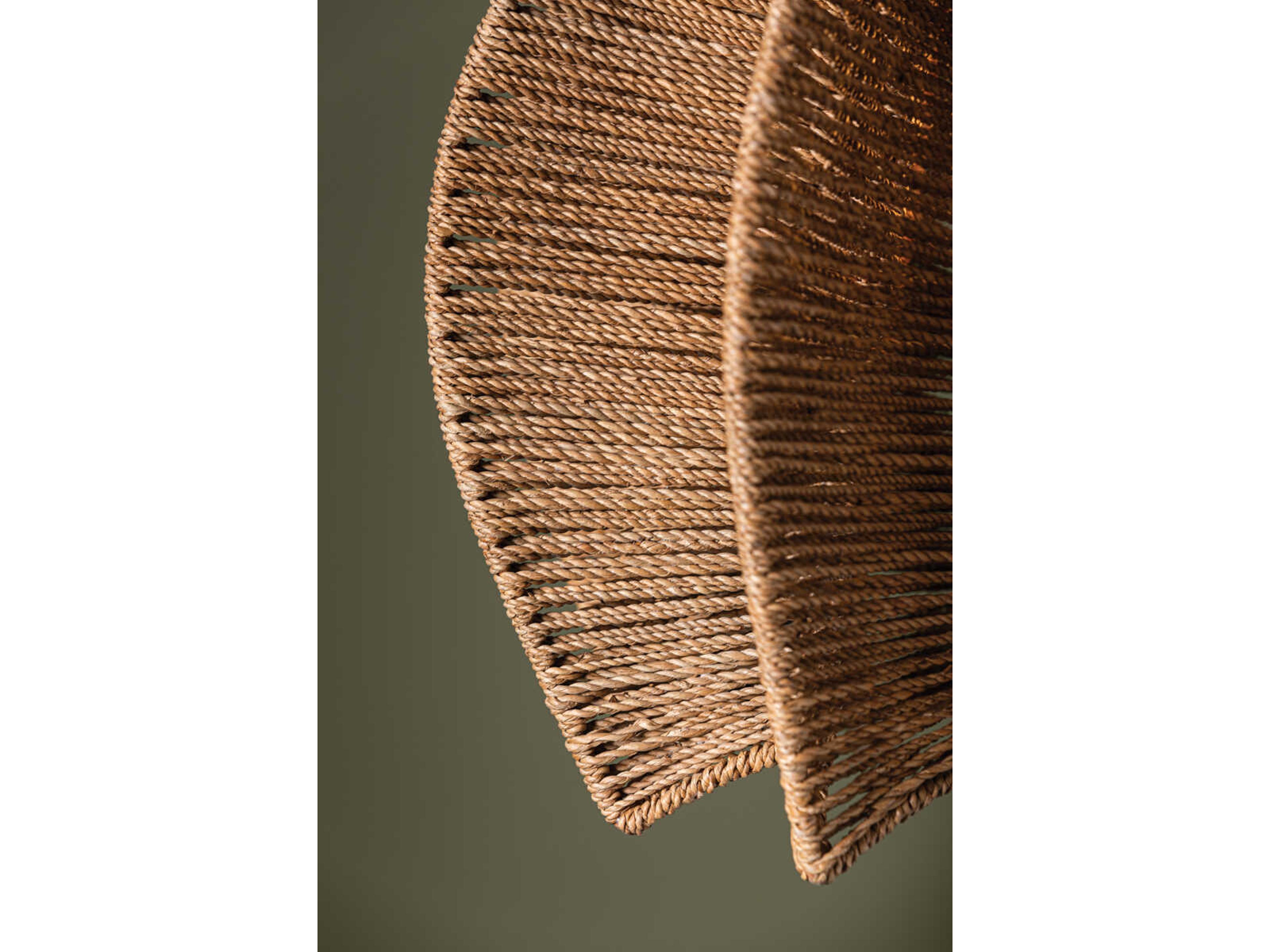 Troy Lighting Valatie 1-Light Vintage Gold Leaf Brown Pendant