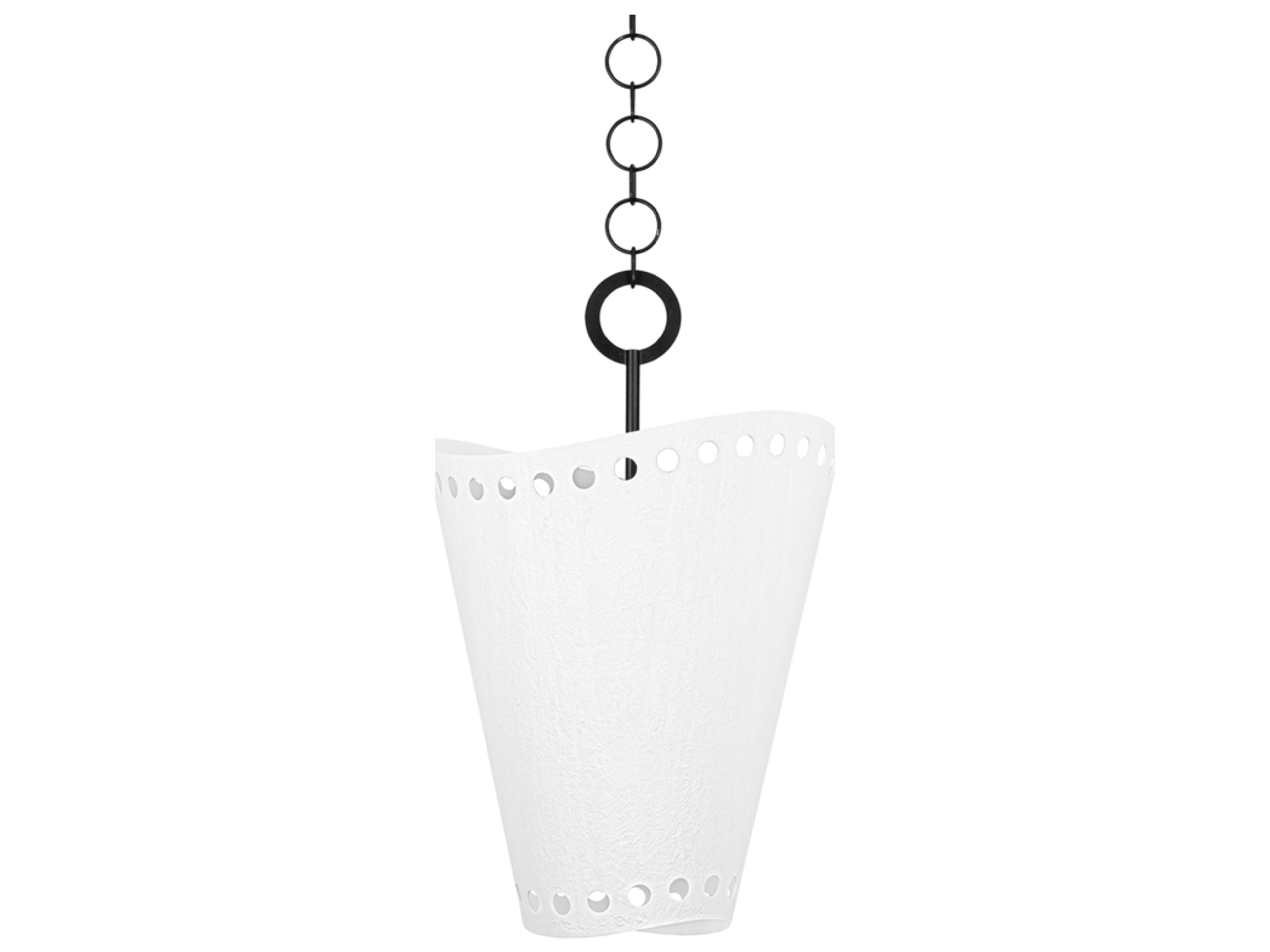 Visalia 1-Light Forged Iron Black Pendant