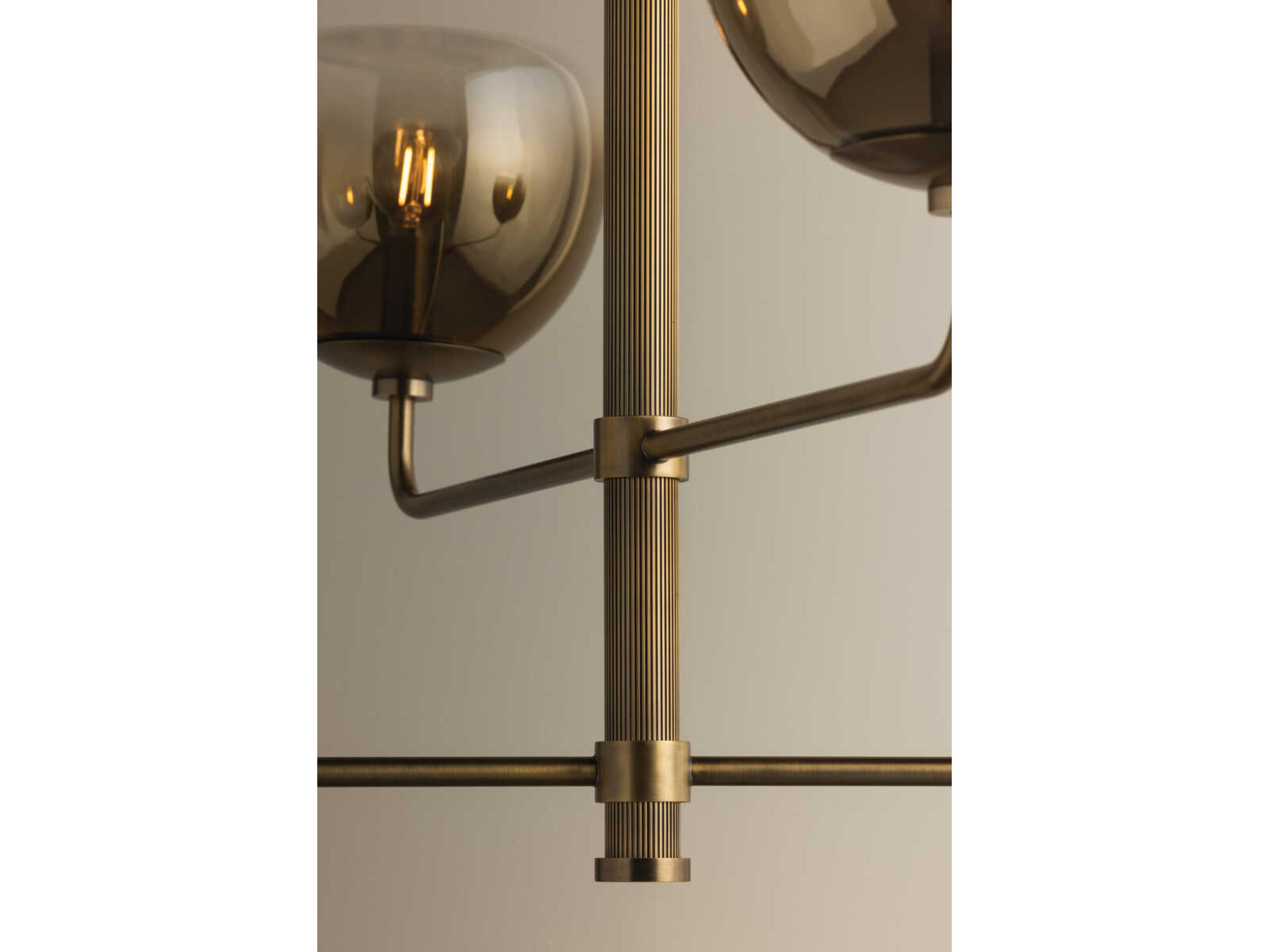 Troy Lighting August 4-Light Patina Brass Chandelier