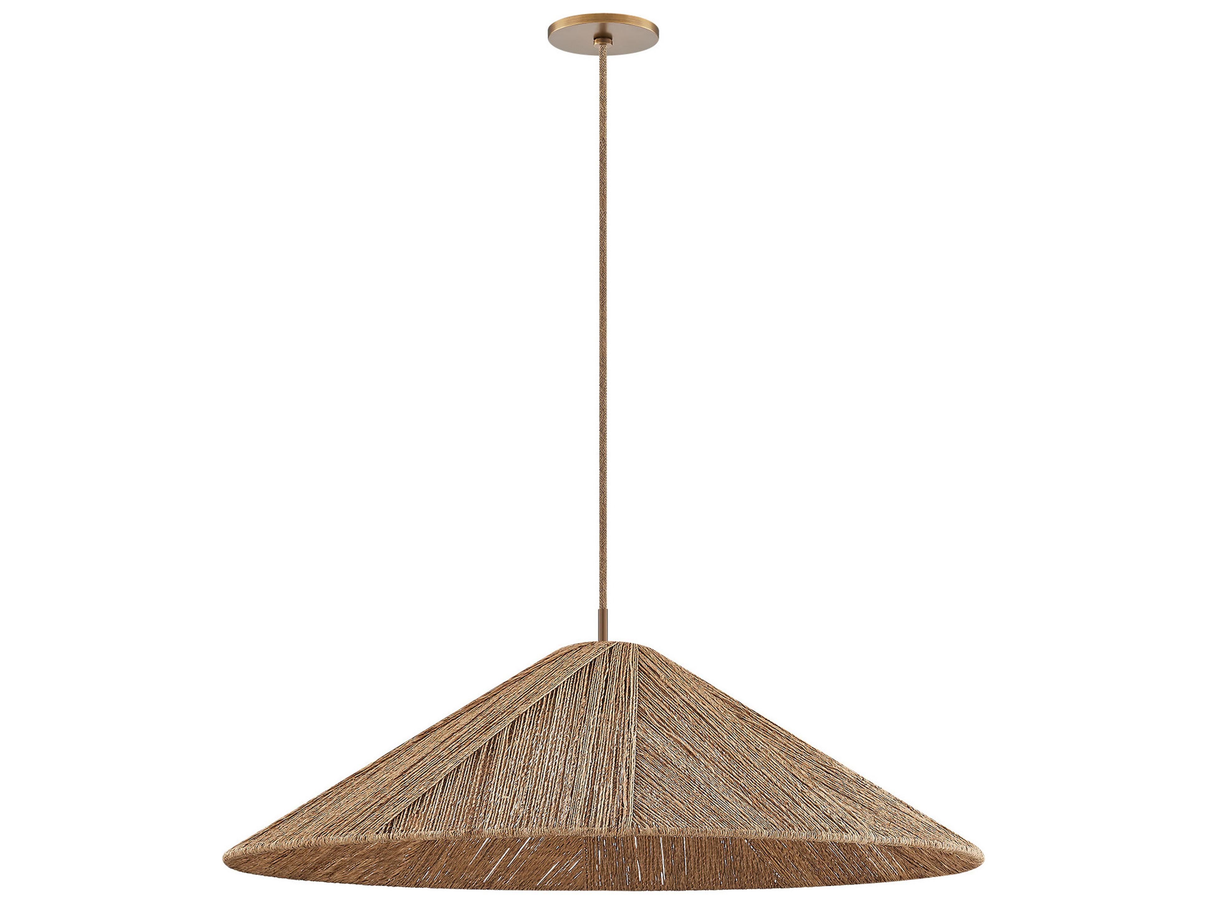 Ahrens 1-Light Patina Brass Brown Pendant