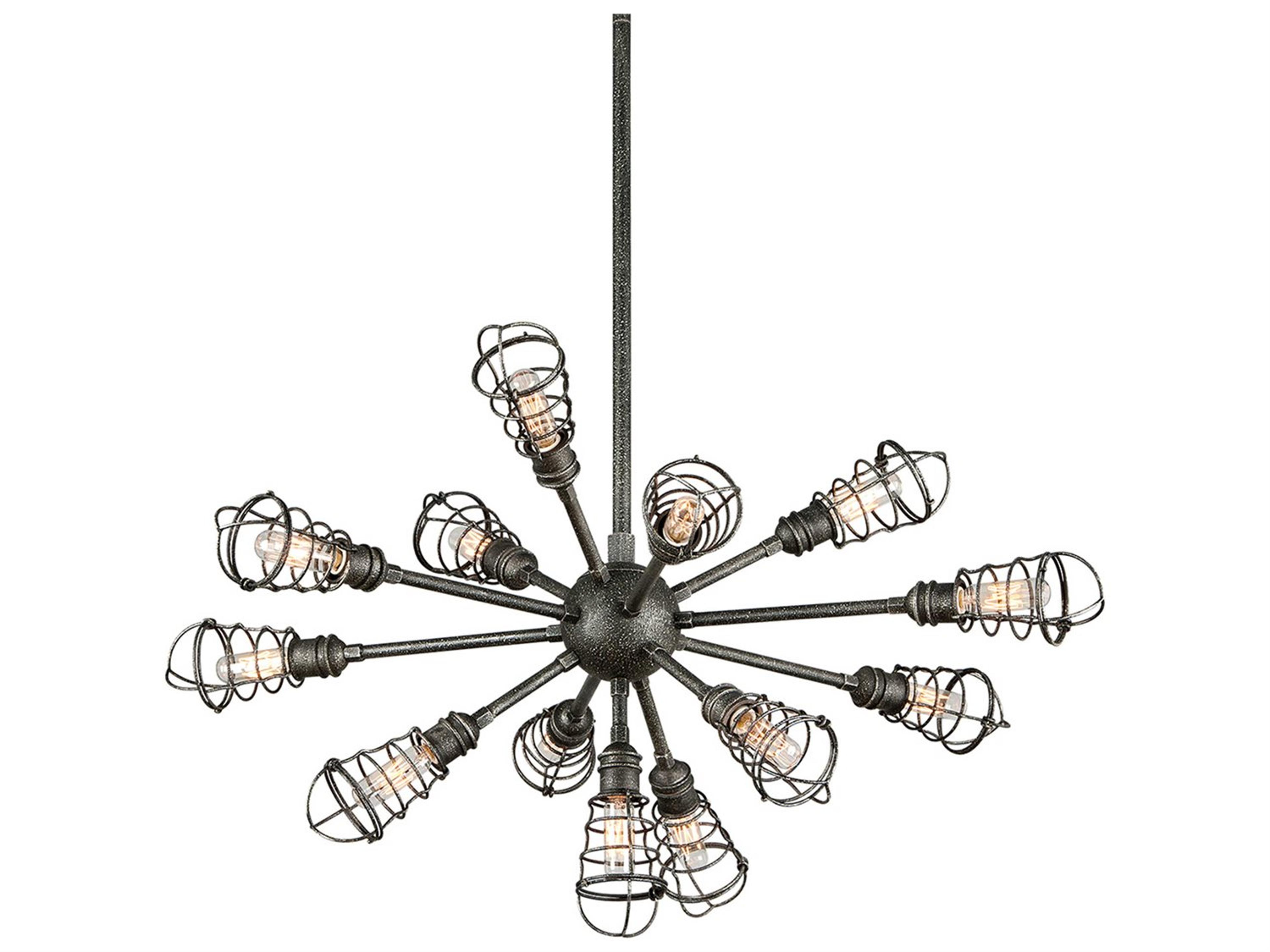 Troy Lighting Conduit 13-Light Old Silver Pendant