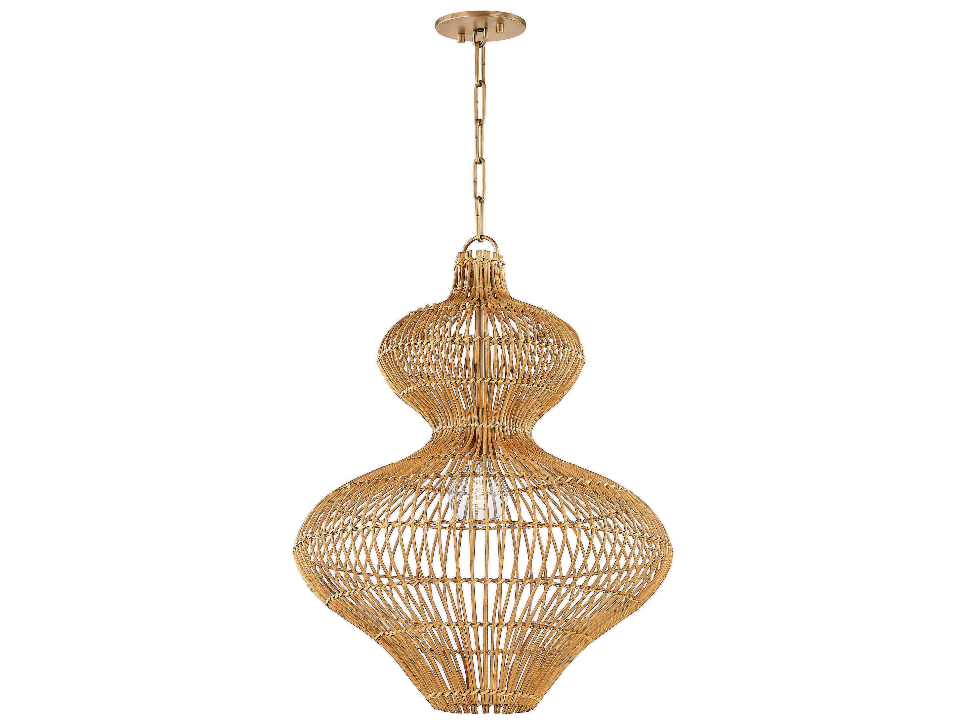 Chandler Mclellan Irvine 1-Light Patina Brass Pendant