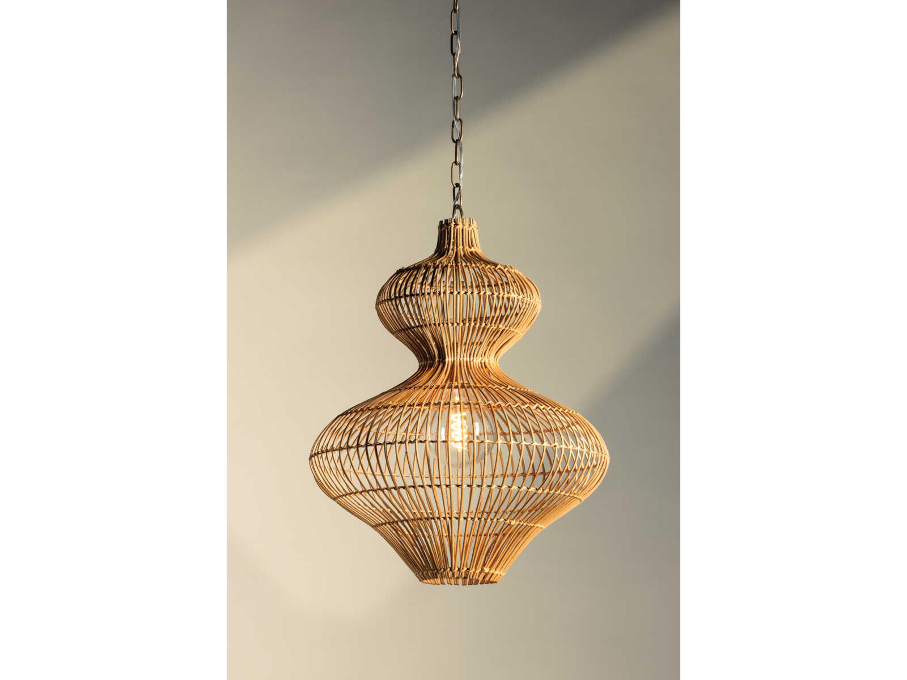 Troy Lighting Chandler Mclellan Irvine 1-Light Patina Brass Pendant