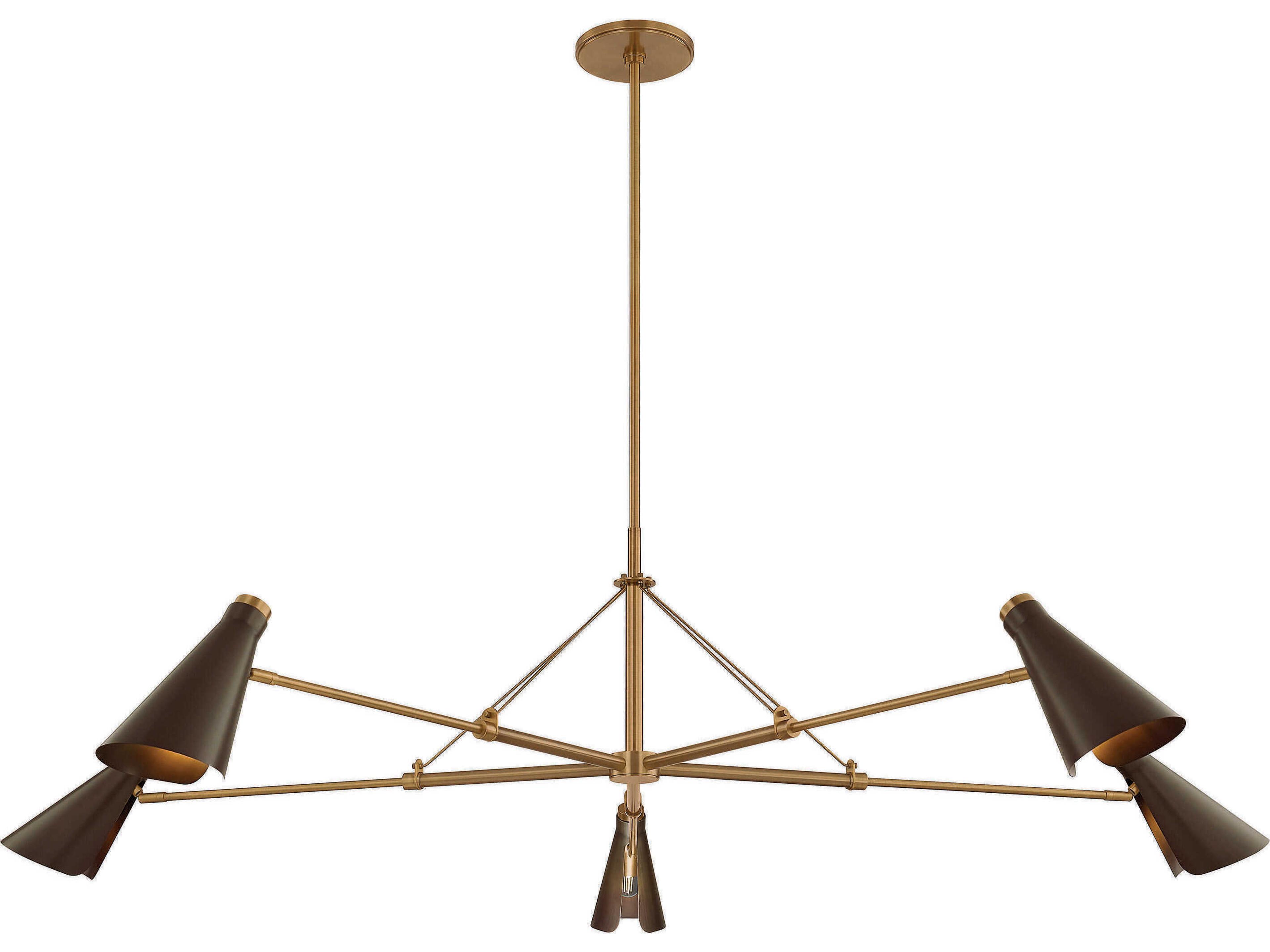 Andersen 5-Light Patina Brass Bronze Chandelier