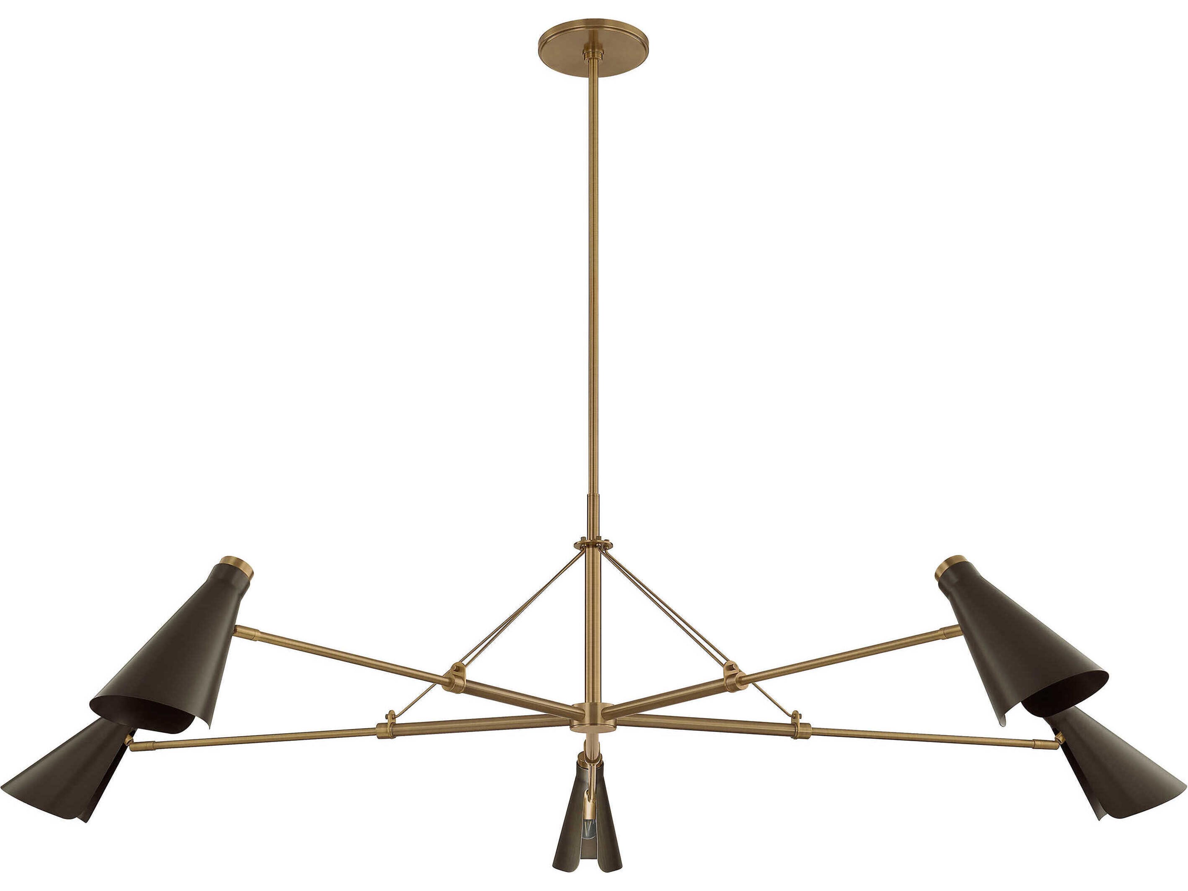 Troy Lighting Andersen 5-Light Patina Brass Bronze Chandelier