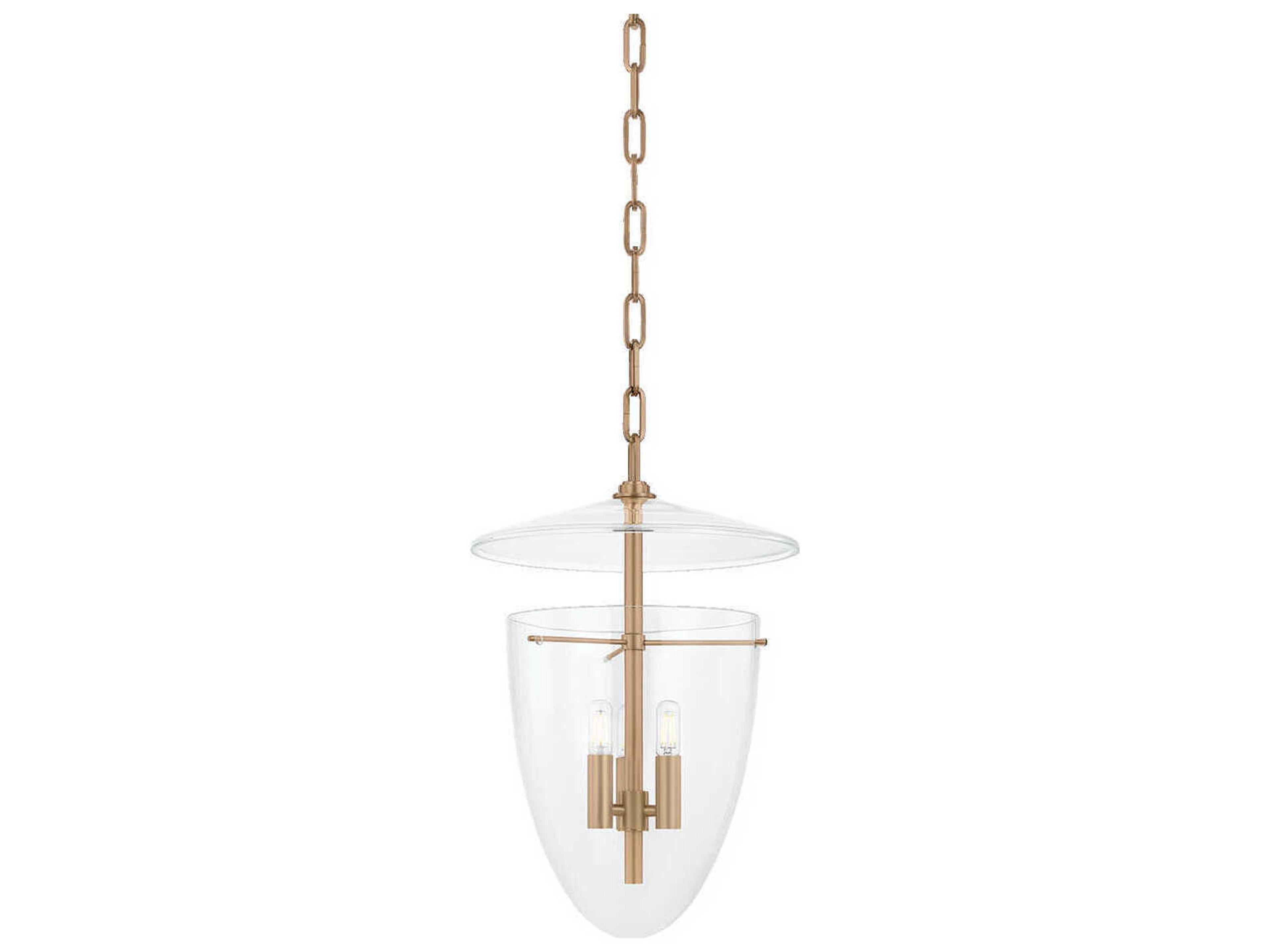 Tully 3-Light Patina Brass Pendant