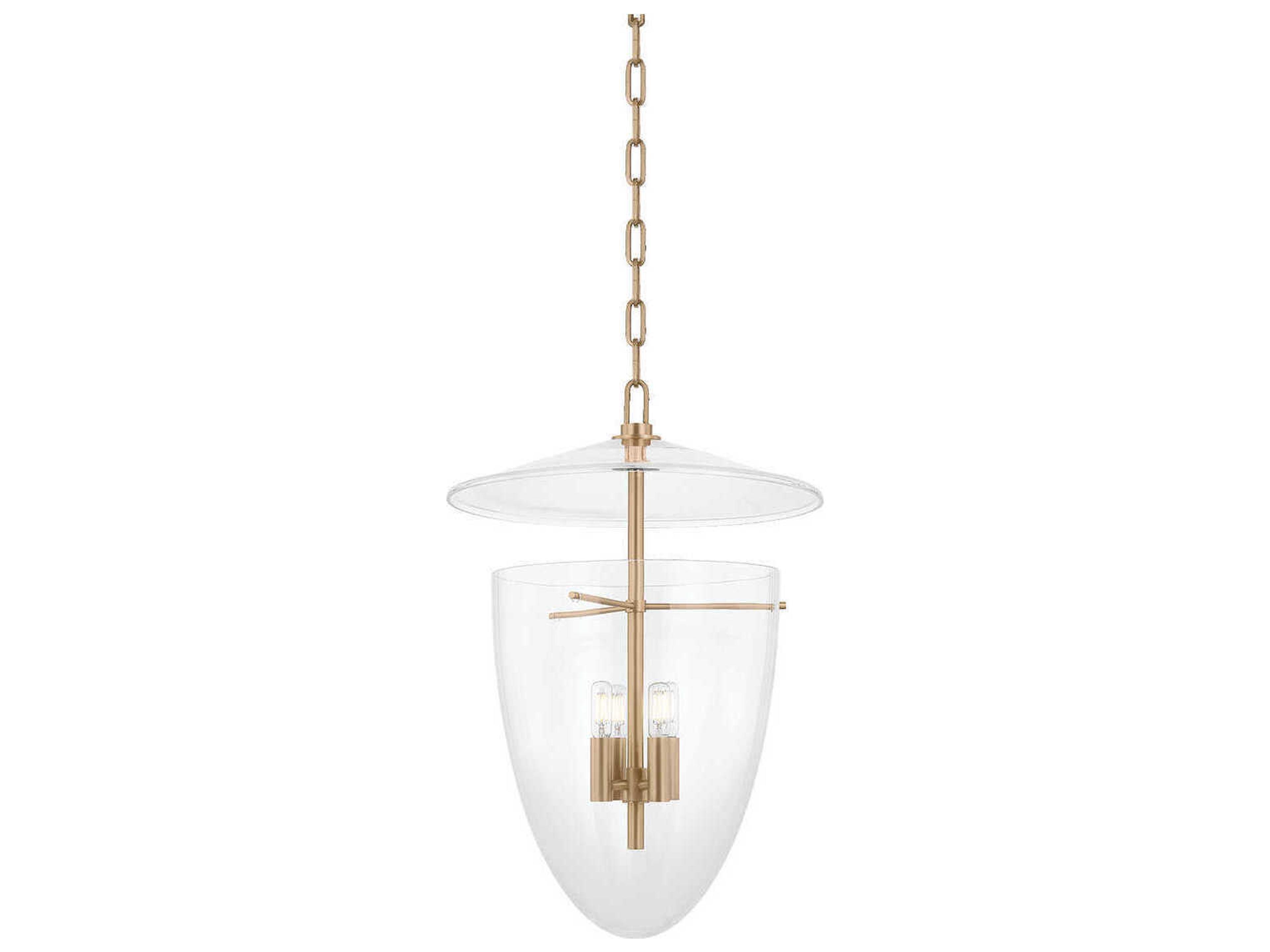 Tully 4-Light Patina Brass Pendant