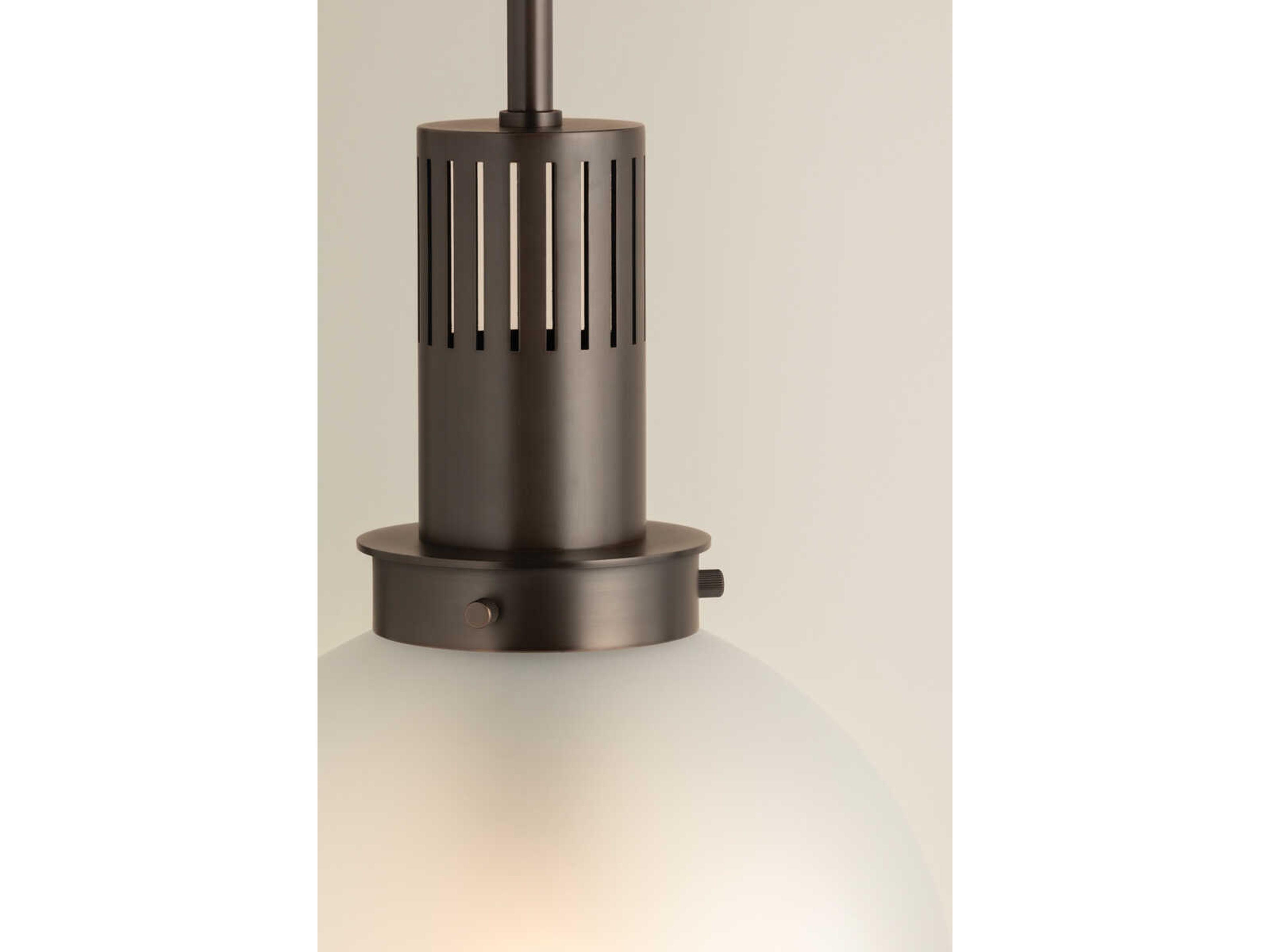 Troy Lighting Tobias 1-Light Bronze Globe Pendant