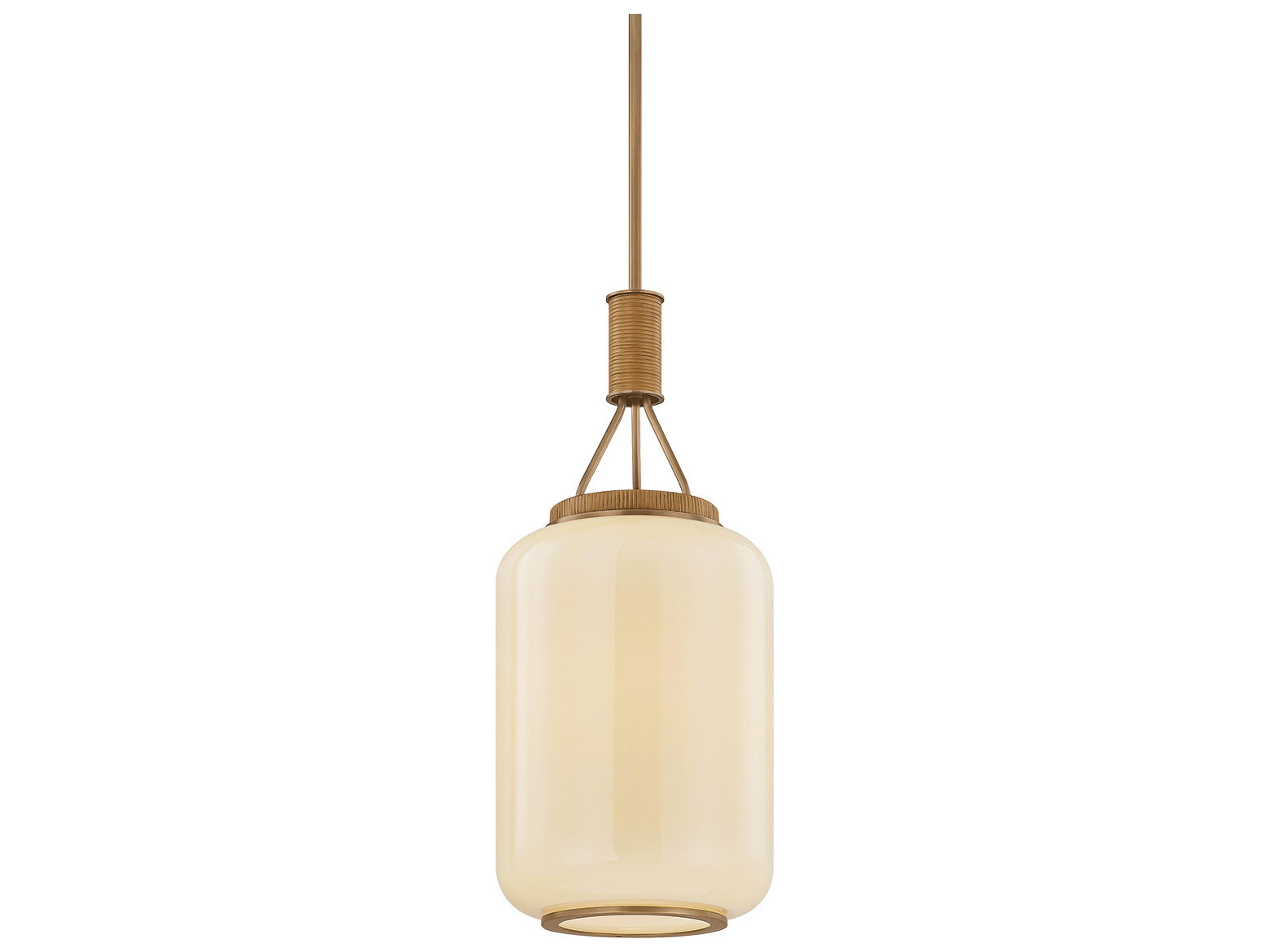 Judson 1-Light Patina Brass Cylinder Mini Pendant