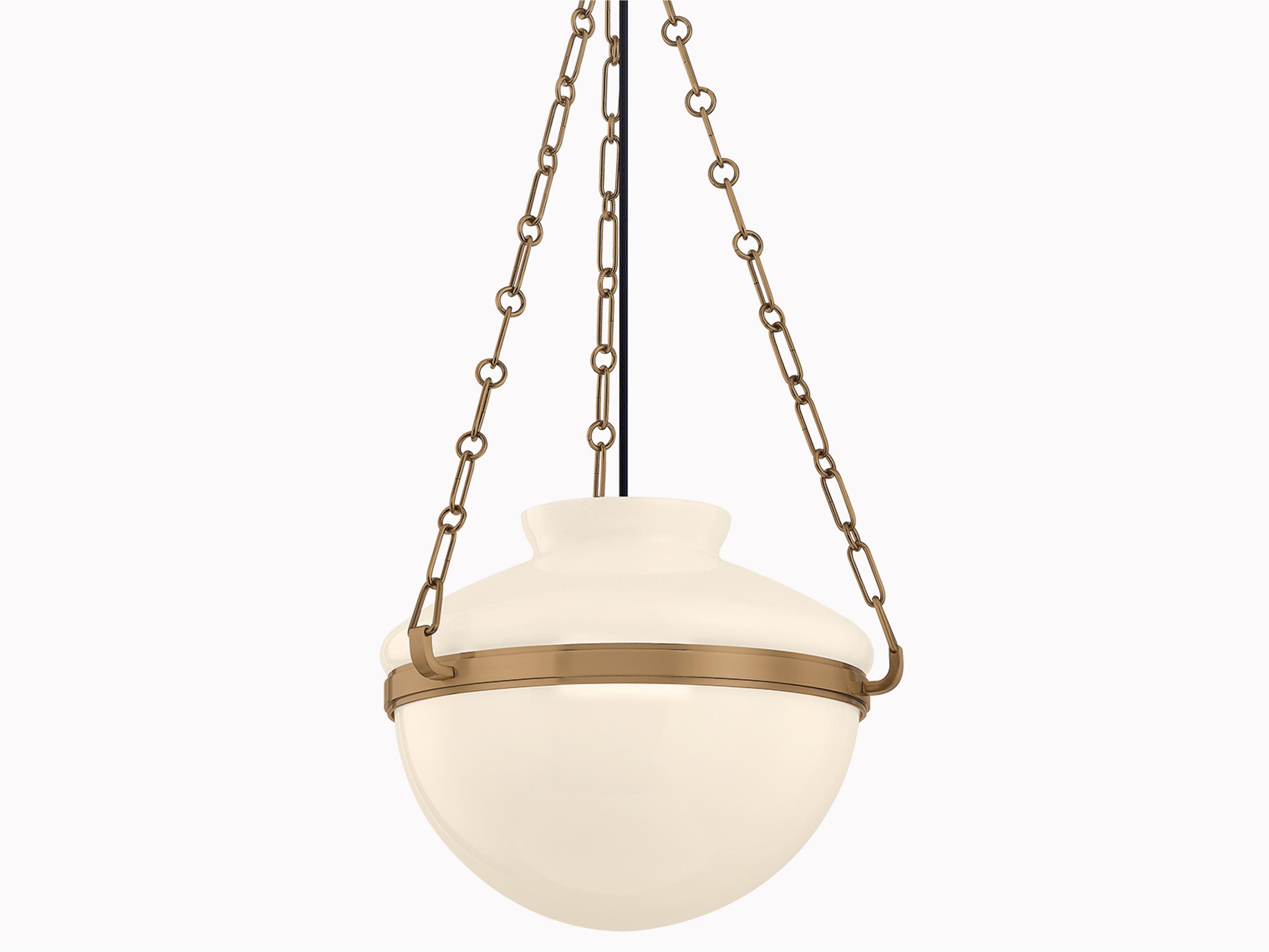 Paradigm 1-Light Patina Brass Bowl Pendant
