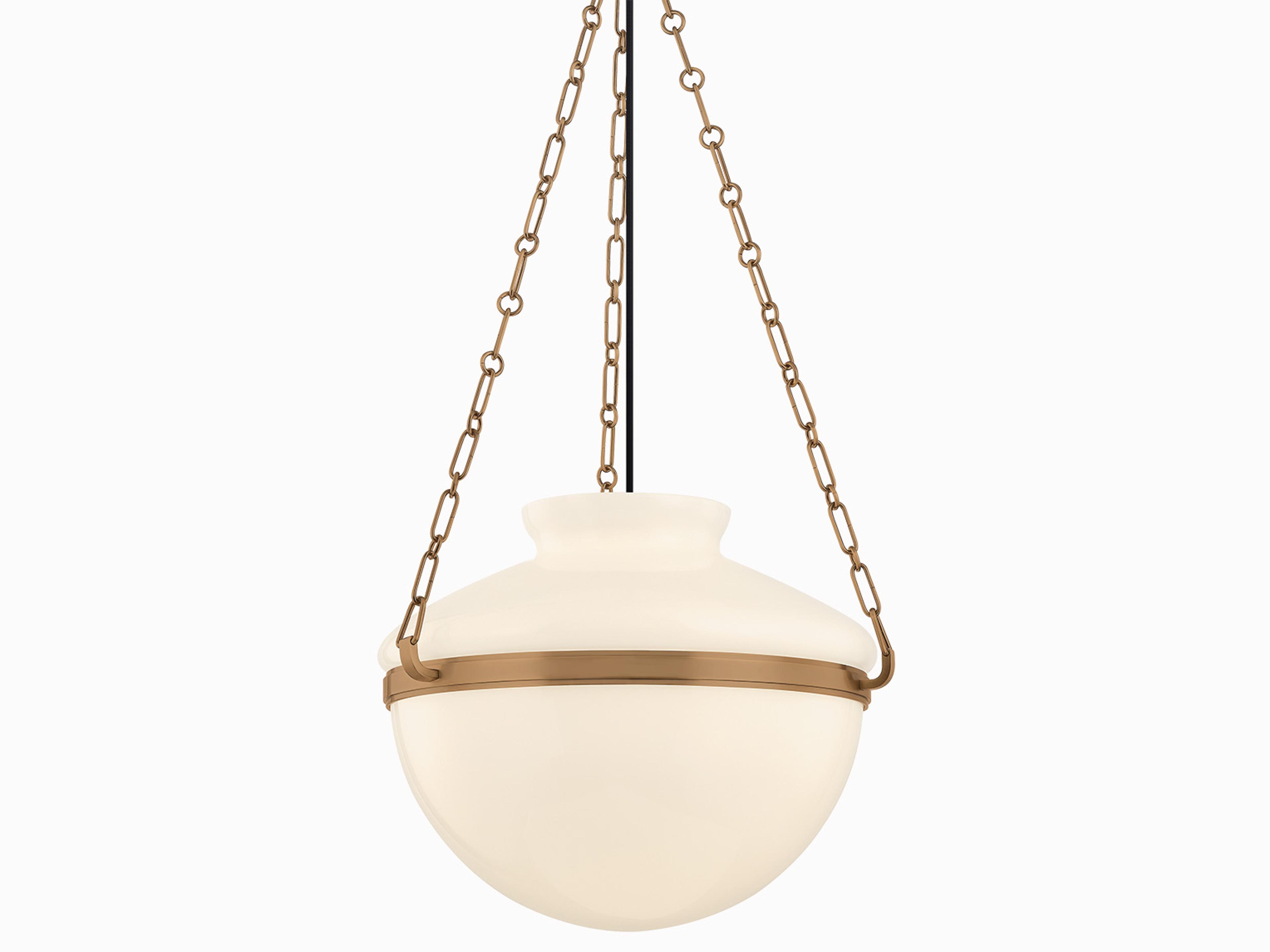 Paradigm 1-Light Patina Brass Bowl Pendant