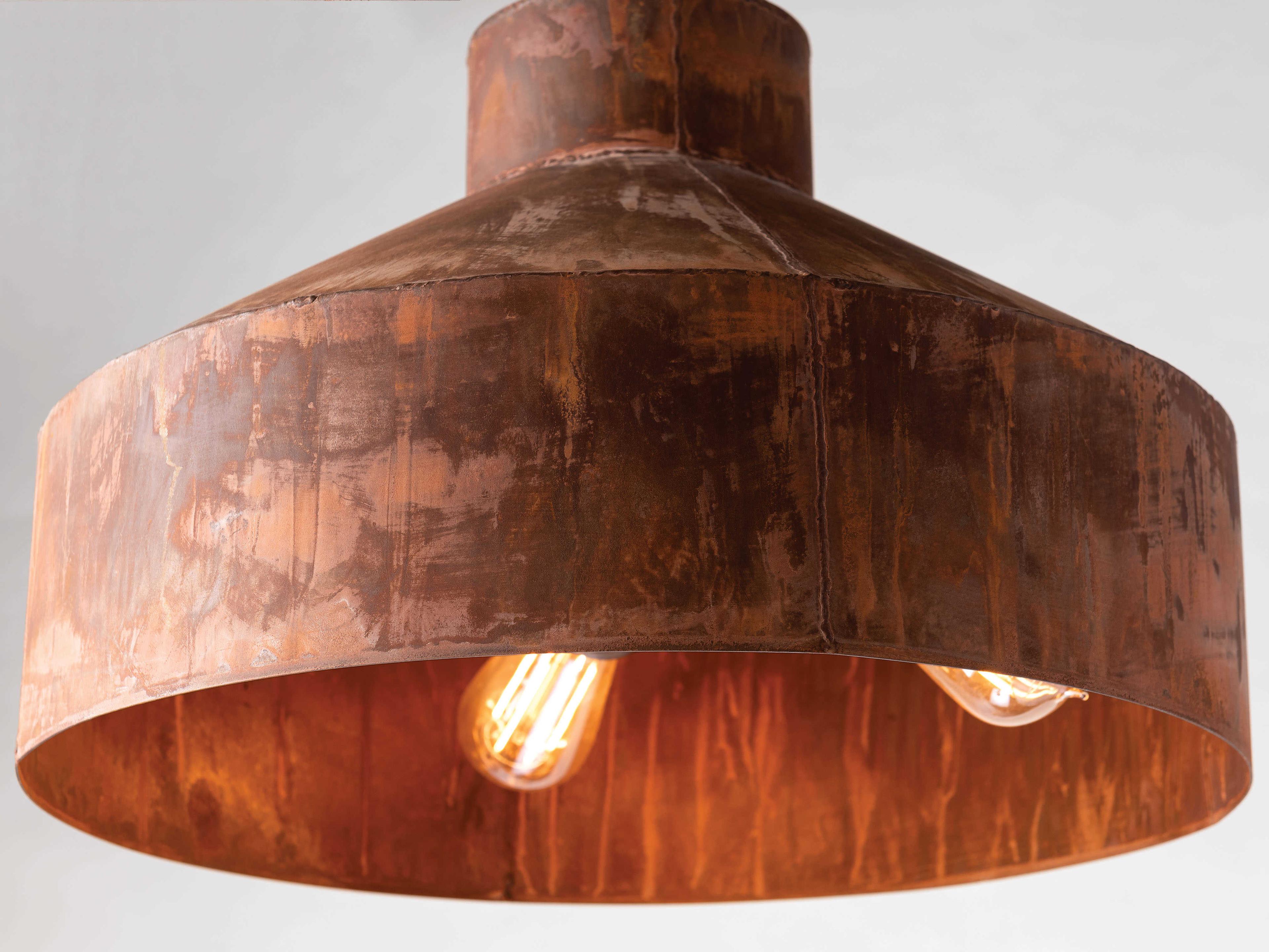Troy Lighting Rise & Shine 4-Light Rust Patina Brown Bell Pendant