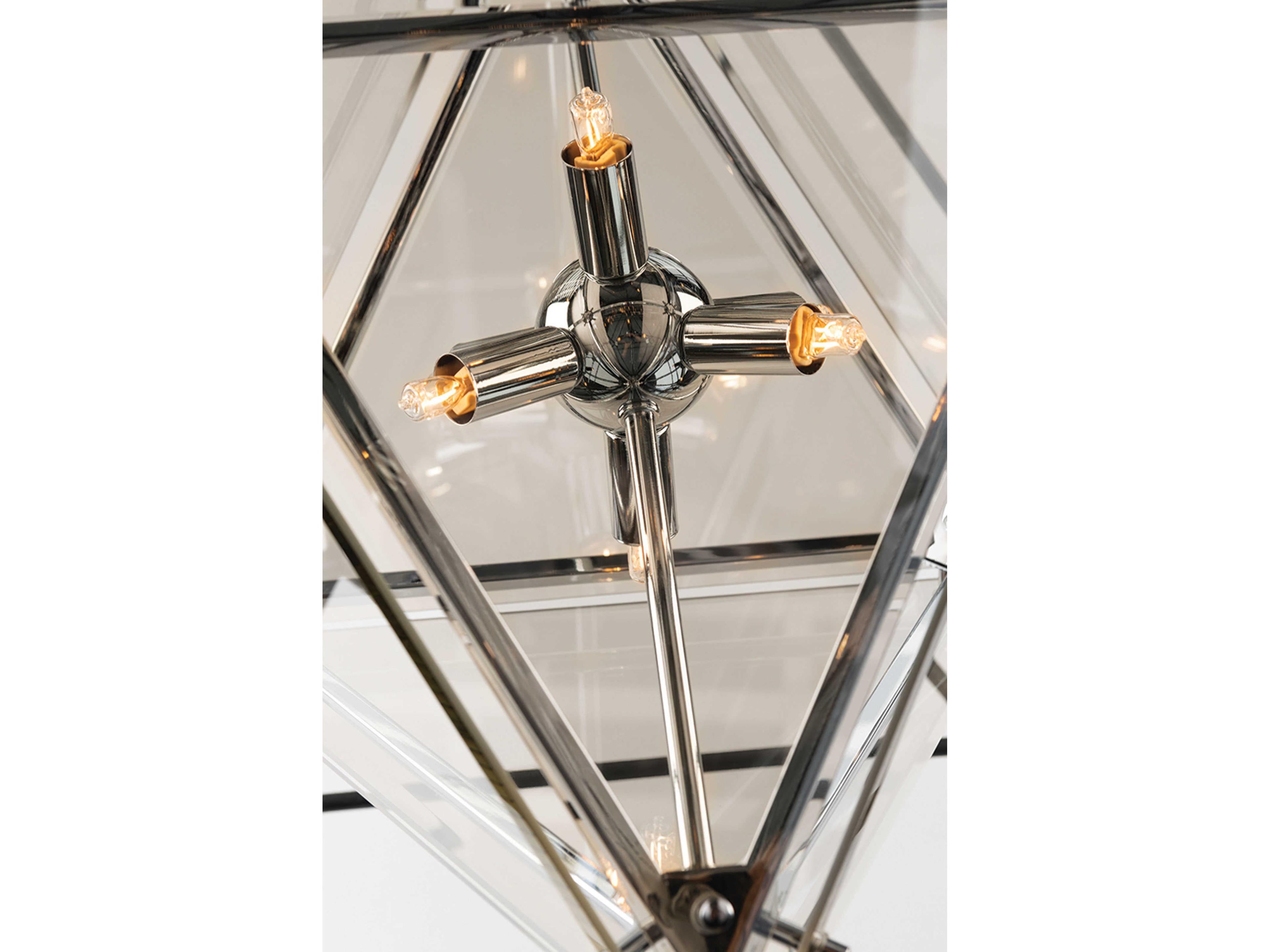 Troy Lighting Epic 4-Light Forged Iron Black Glass Pendant
